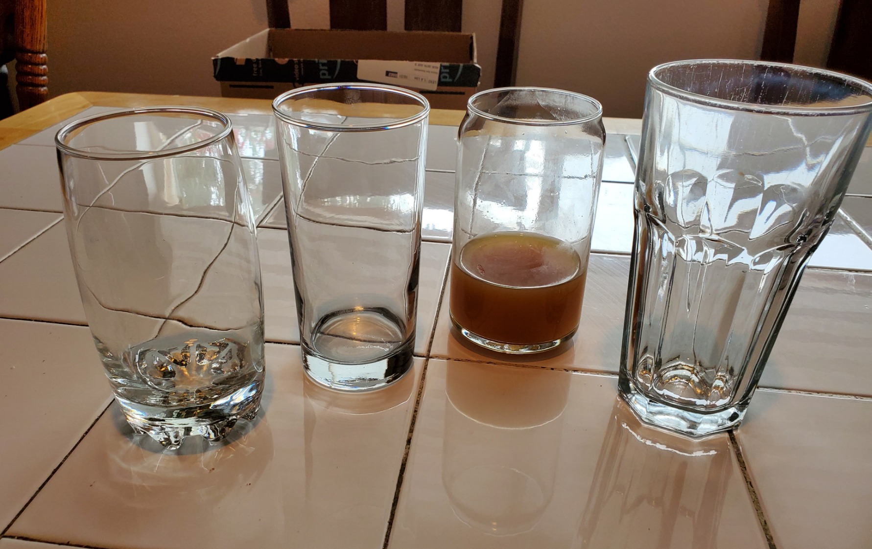 Libbey Classic Can Shaped Drinking Glasses Set of 4, Clear Kitchen Glass Tumbler, 16 Oz, Dishwasher Safe Glass Cups Set for Beverages and Cocktails customer photo 2