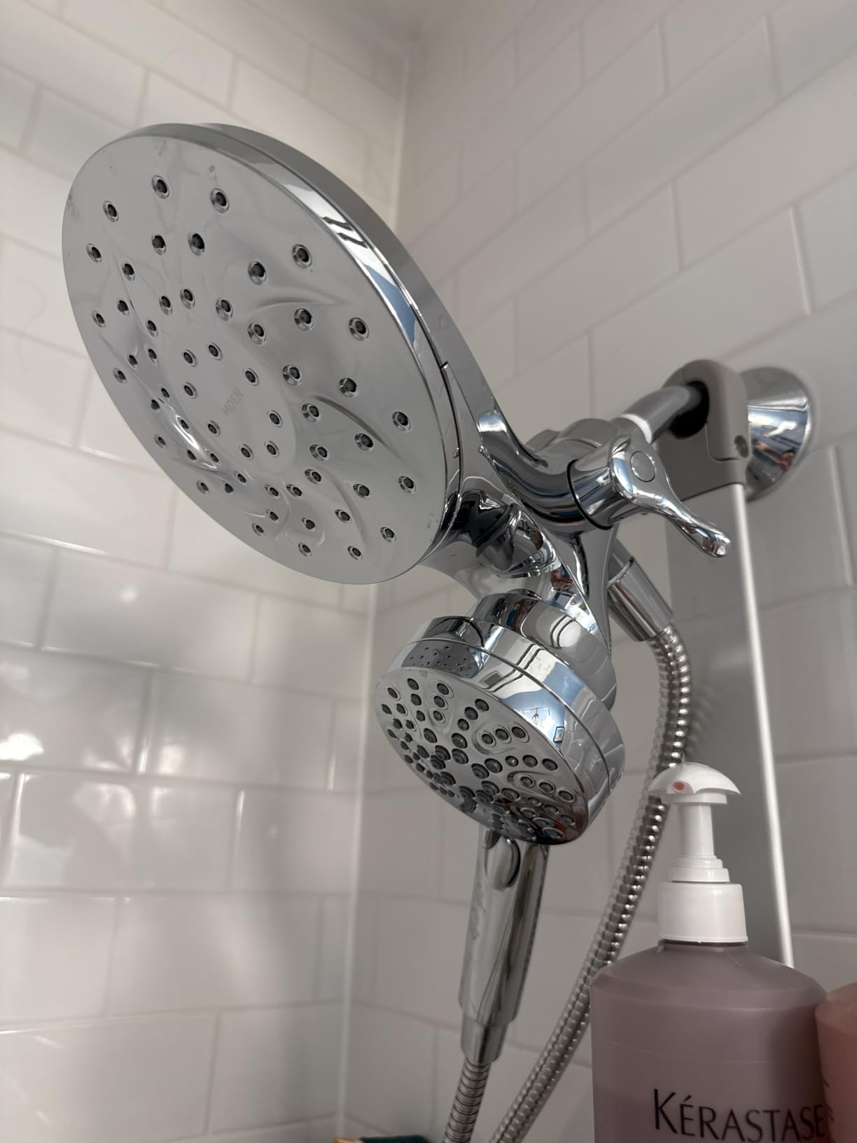 Moen Engage Chrome Magnetix 2-in-1 Combo Rain Showerhead with Detachable Handheld Shower Spray, Featuring Magnetic Docking System, 26009 customer photo 1