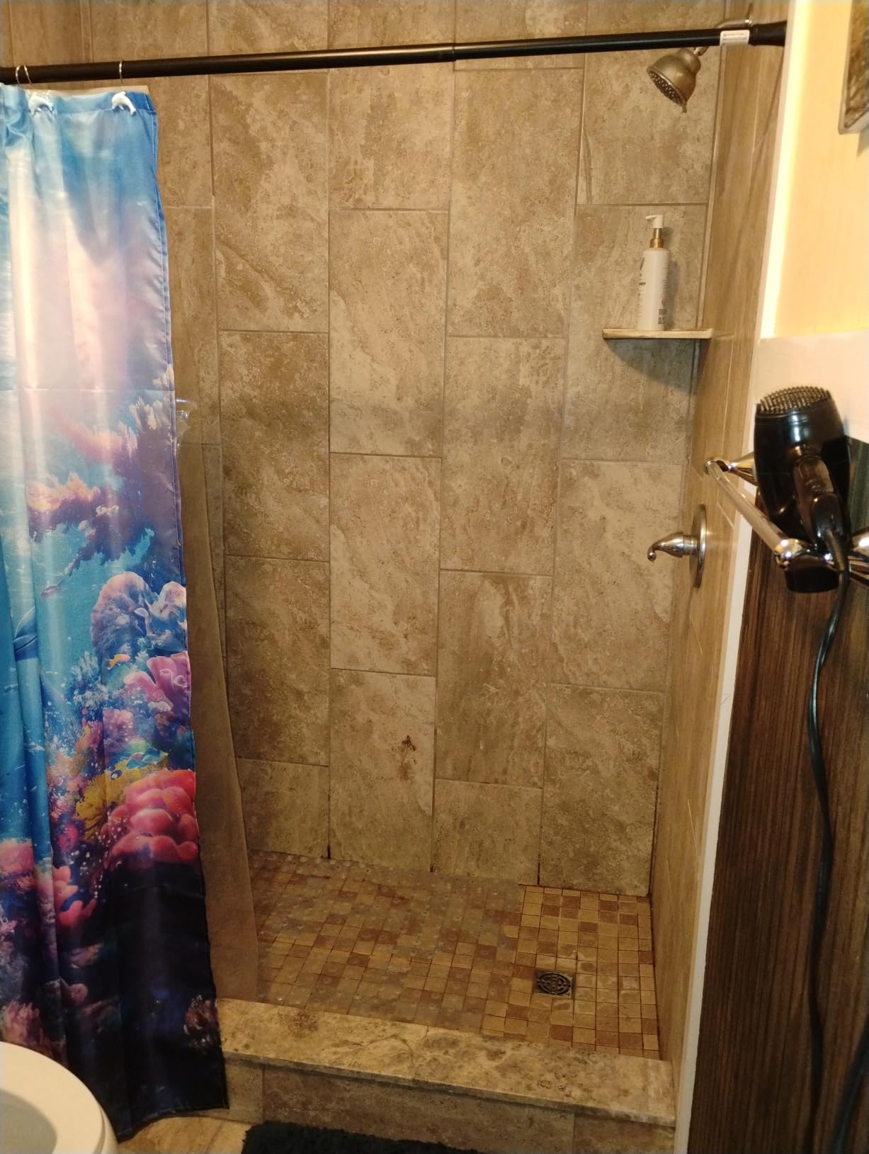 YINENN Bath and Shower Safety Mats 40x16 inch, Non Slip with Suction Cups for Bathroom Stall and Tub Floor, Extra Large and Machine Washable, Drain Holes Keep Bathtub Clean, Clear customer photo 1