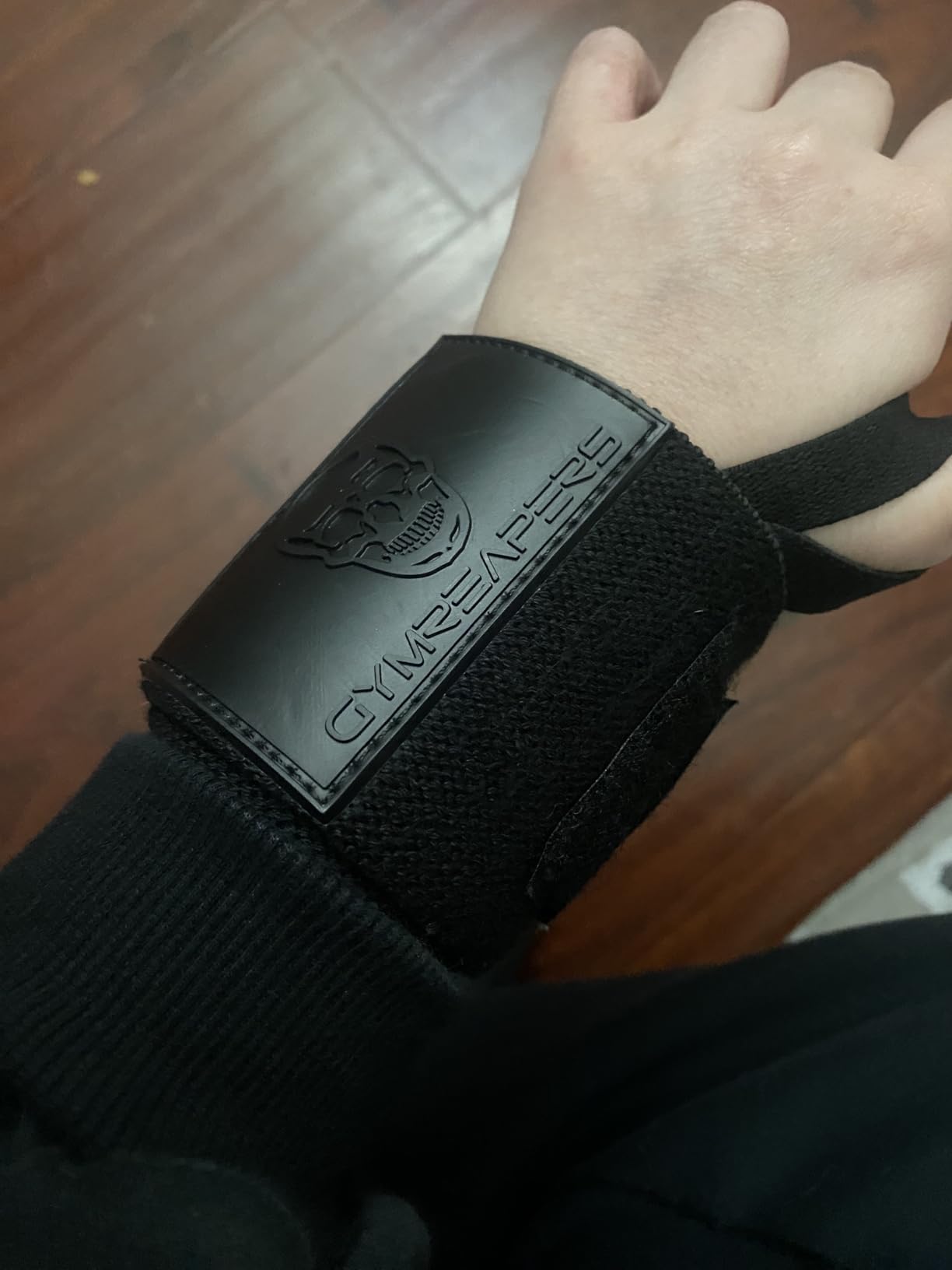 Gymreapers Weightlifting Wrist Wraps (IPF Approved) Professional Quality Wrist Support with Heavy Duty Thumb Loop - Best Wrap for Powerlifting Competition, Strength Training, Bodybuilding customer photo 2
