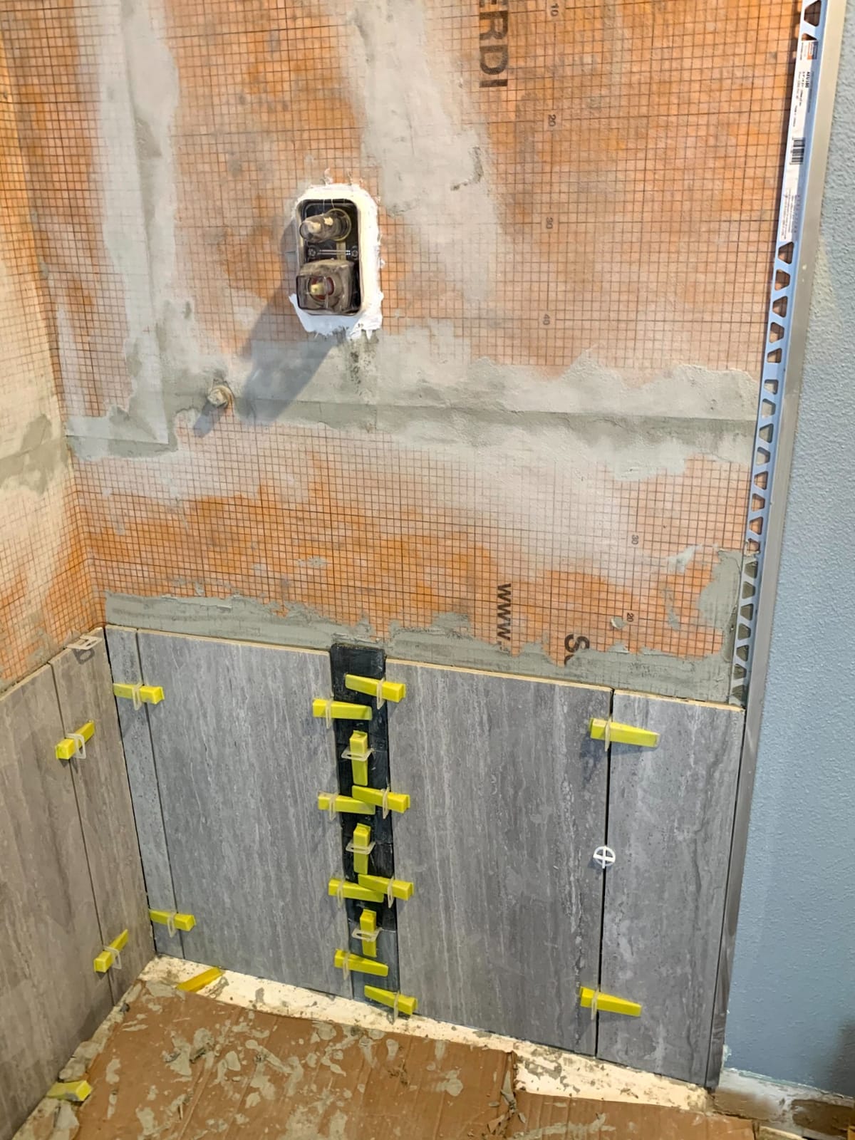 SR SUN RISE 12 Inch Ceiling Mount Brushed Nickel Shower System Luxury Rain Mixer Shower Combo Set customer photo 1
