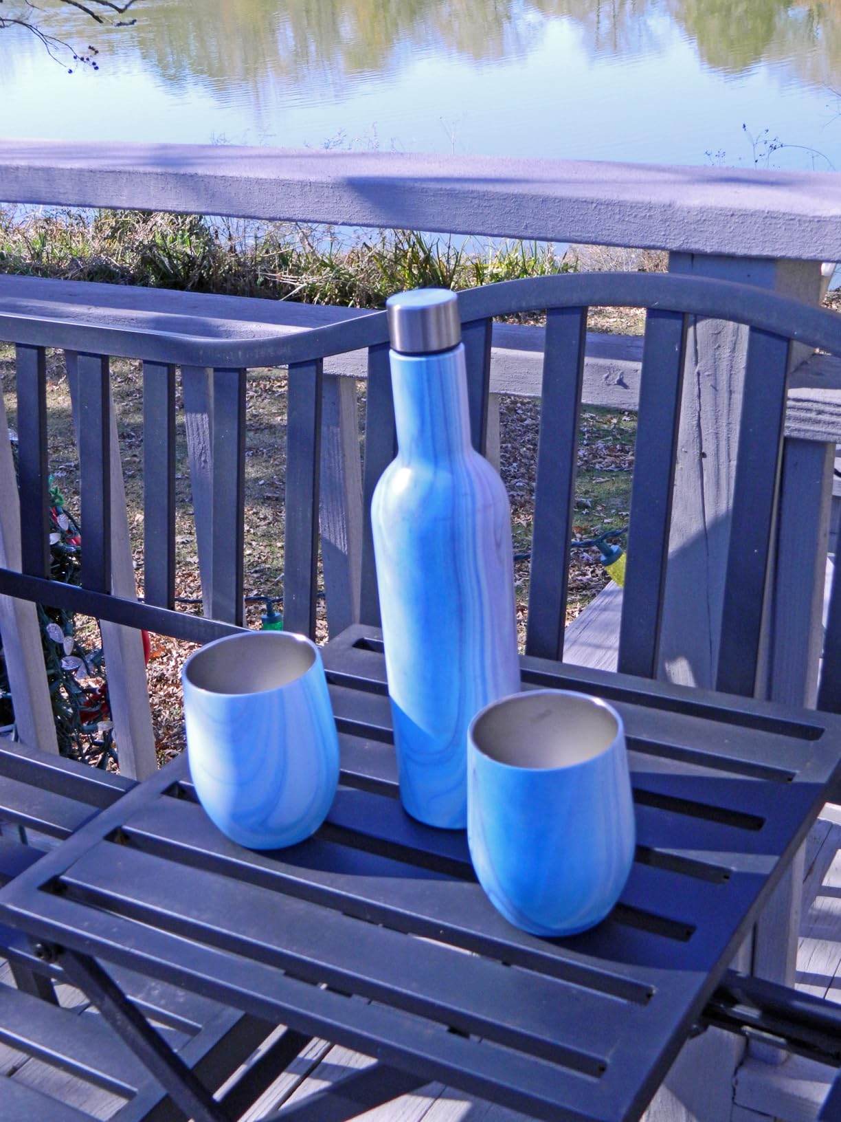 CHILLOUT LIFE 12 oz Stainless Steel Wine Tumbler with Lid - Double Wall Vacuum Insulated Wine Cup Glass Keeping Cold & Hot for Coffee, Champagne, Cocktails, Ice Cream - Rose Gold customer photo 1