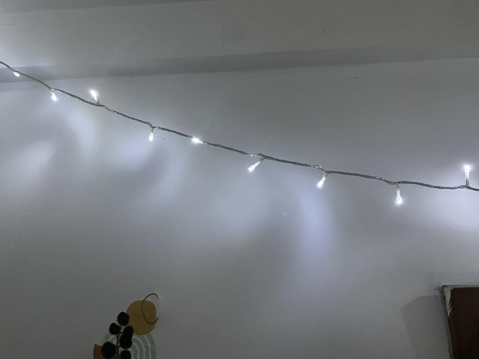 JMEXSUSS 100 LED String Lights Indoor Bedroom Warm White Christmas Lights | 8 Modes Plug in Classroom Lights, 33 ft Connectable Room Fairy Twinkle Light Outdoor for Mirror Room Home Garden Xmas Tree customer photo 1