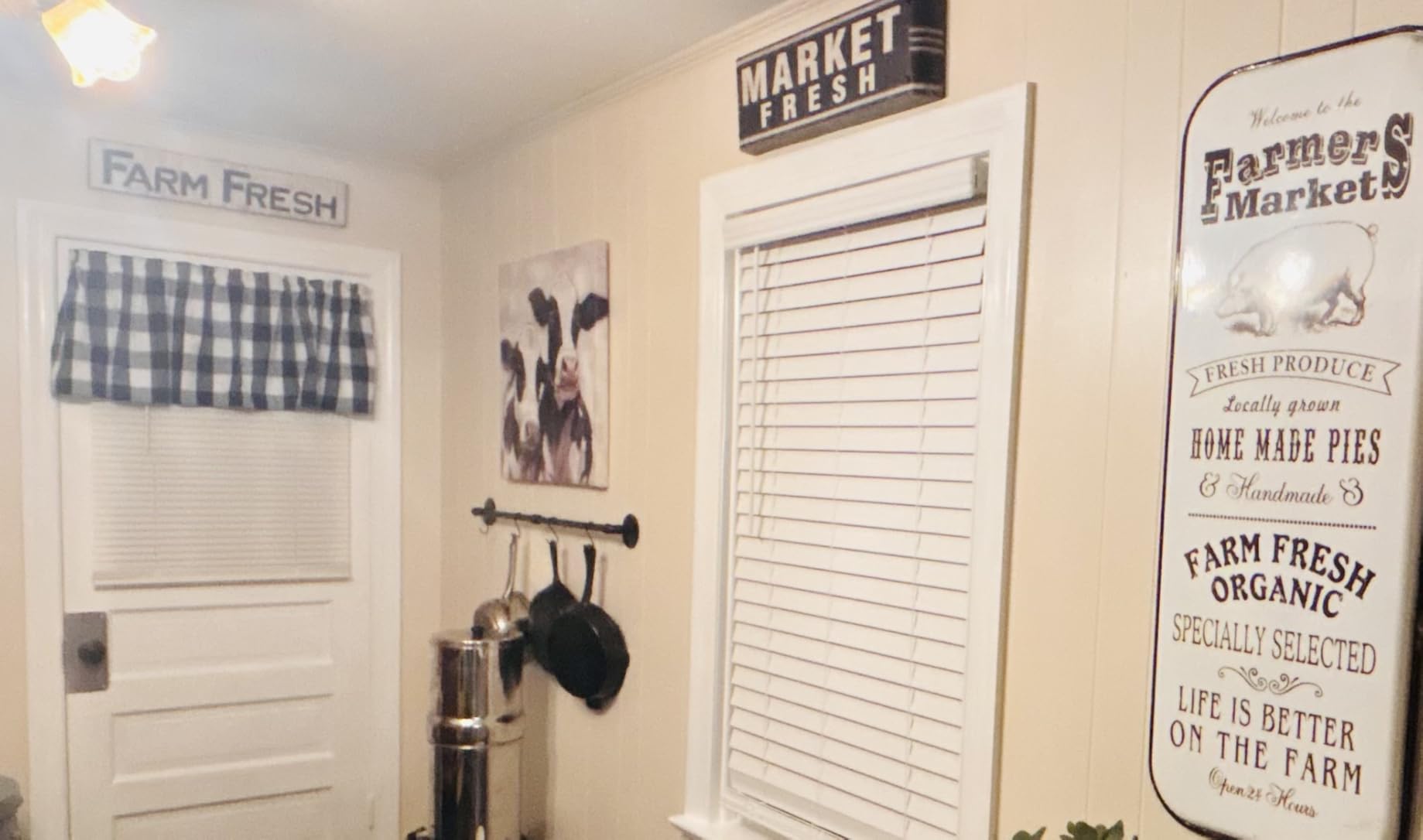 OROPY 38'' Pot Rack Wall Mounted, Iron Pipe Hanging Pot Rack, 14 S Hooks | Industrial Utensils Kitchen Hanging Rail, Pot and Pan Organizer, Pot Lid Organizer, Black customer photo 2