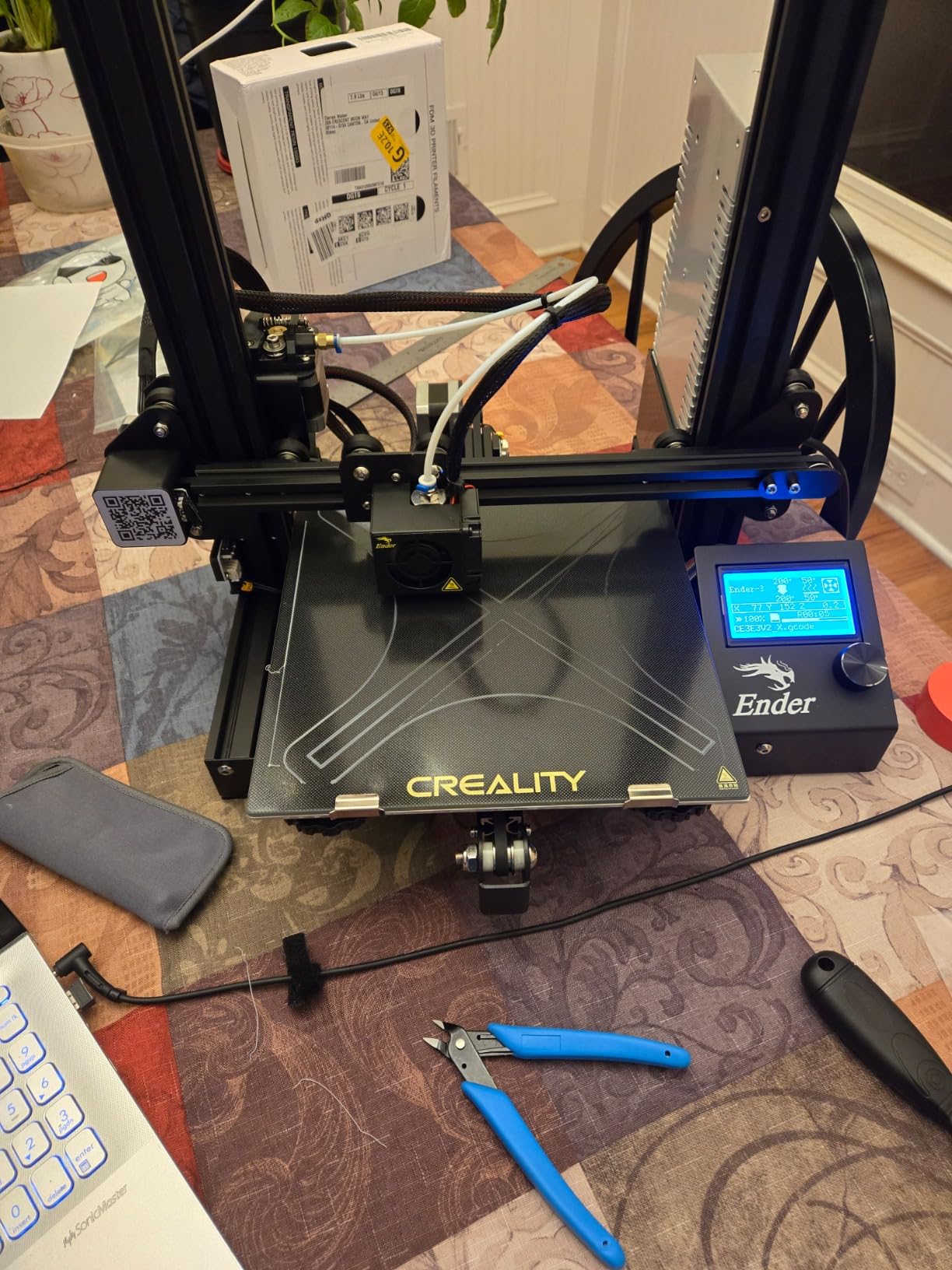 Creality Ender 3 V3 SE 3D Printer with 250mm/s Printing Speed CR Touch | Auto Leveling DIY Printers Sprite Direct Extruder Auto-Load Filament Dual Z-axis Printing Size 8.66x8.66x9.84 inch customer photo 2