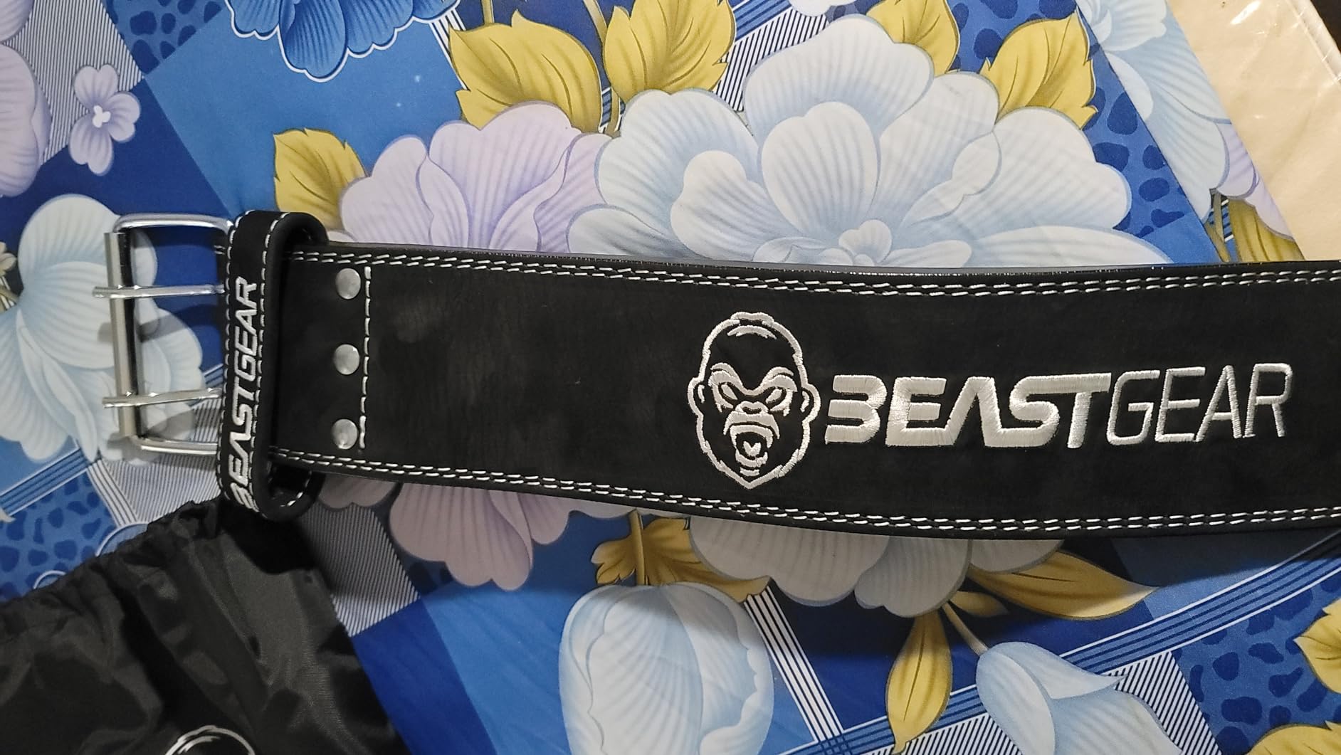Beast Gear Weight Lifting Belt - Leather Power Lifting Belt for Men, 10mm Thick Weightlifting Belt for Deadlifts, Back Support Squats Belts for Powerlifting, Crossfit Gym Belt for Men Women customer photo 1