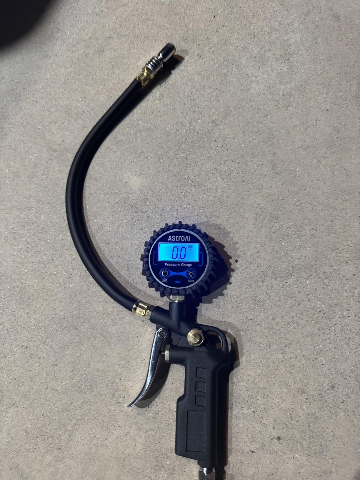 AstroAI Digital Tire Pressure Gauge with Inflator 3-250 PSI Fits 1/4
