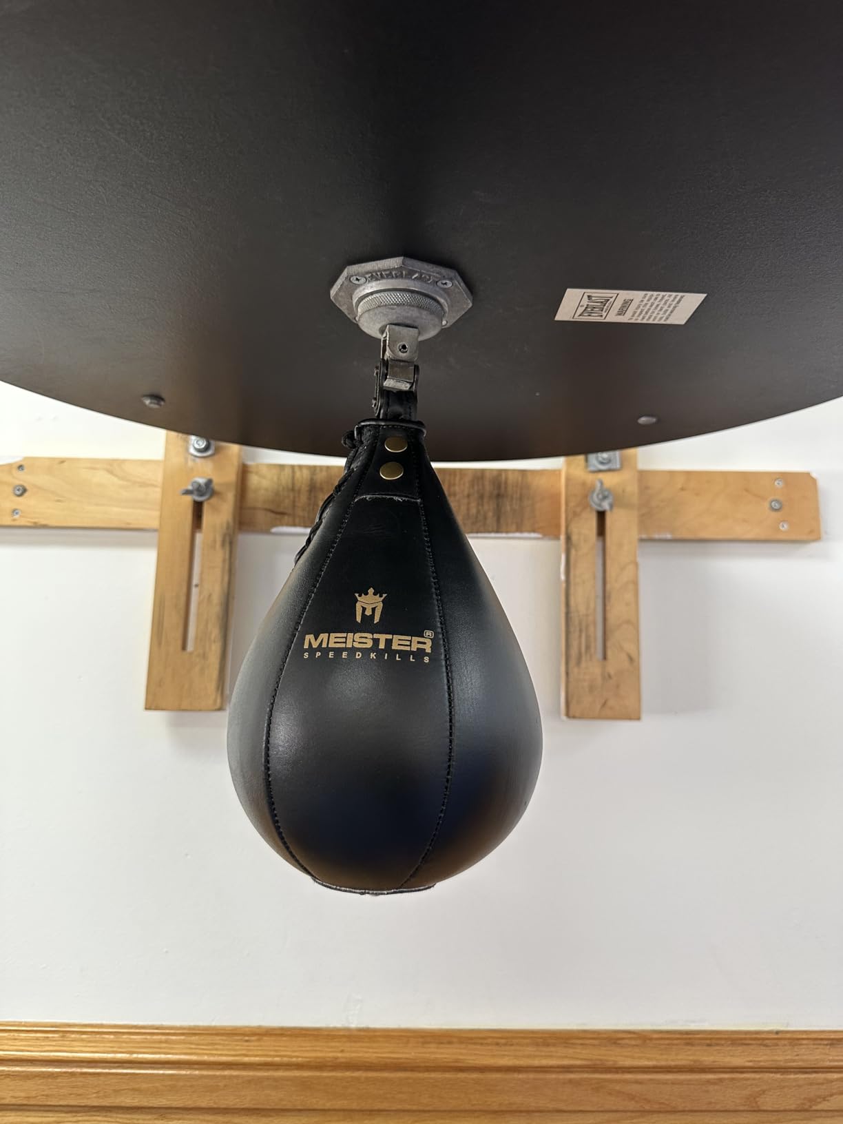Meister SpeedKills Leather Speed Bag with Lightweight Latex Bladder | Hand-stitched and gyro-balanced for true rebounds, 100% genuine cowhide leather customer photo 1