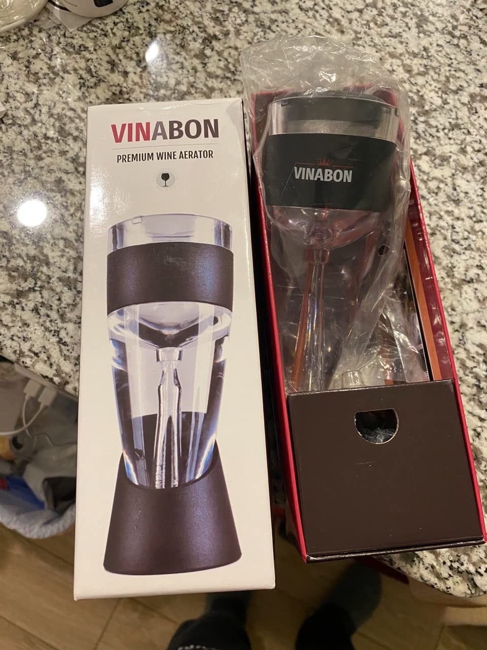VINABON Wine Aerator Pourer Spout - Updated 2026 Professional Wine Aerator customer photo 1