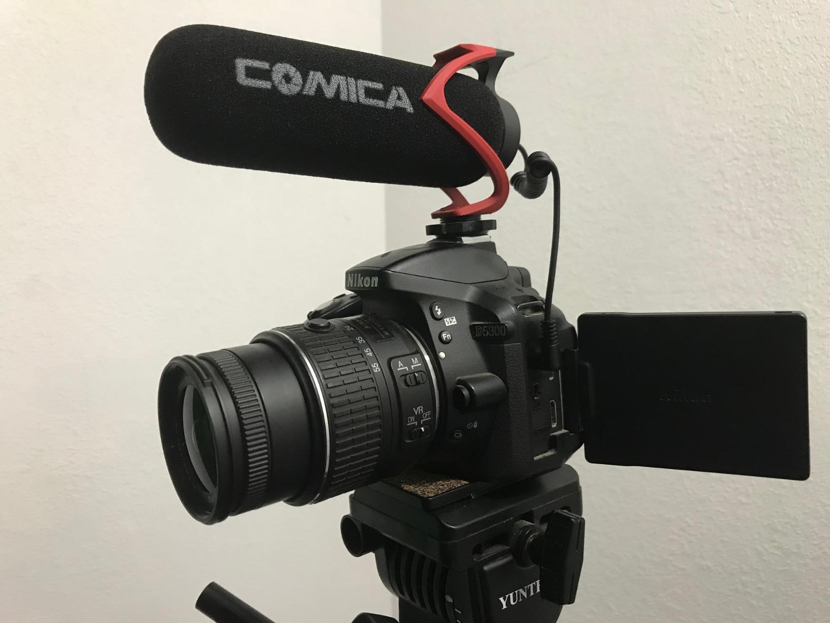 COMICA CVM-V30 LITE Video Microphone, Super-Cardioid Condenser On-Camera Shotgun Microphone for Canon Nikon Sony Panasonic DSLR Cameras, Mic for iPhone Android Smartphone with 3.5mm Jack (Red) customer photo 1
