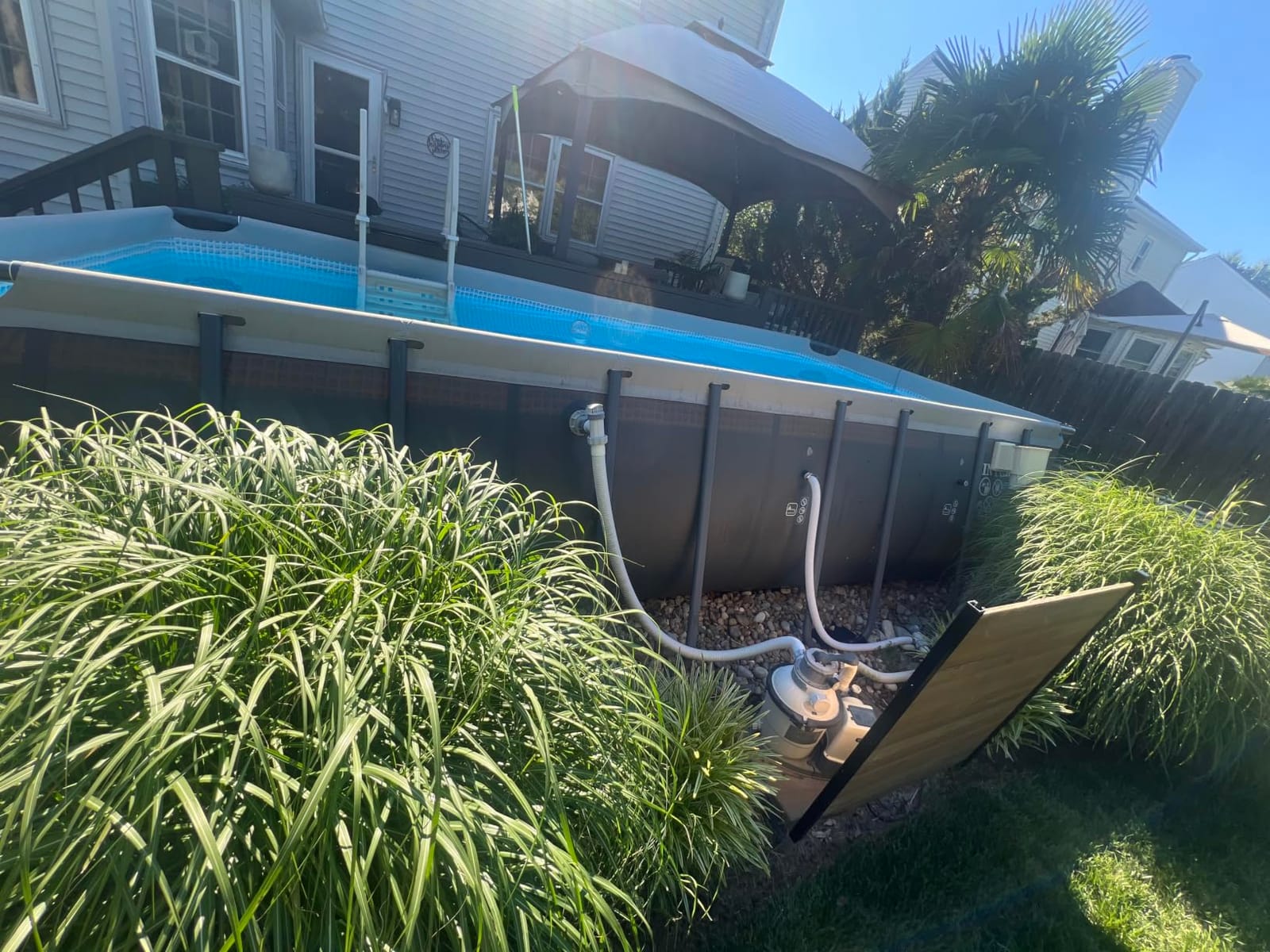 INTEX Ultra XTR 18ft x 9ft x 52in Above Ground Swimming Pool Set w/Pump | 26355EH - 1500 GPH Sand Filter Pump, Ladder, Pool Cover & Ground Cloth Included - Strong Galvanized Steel Frame customer photo 2