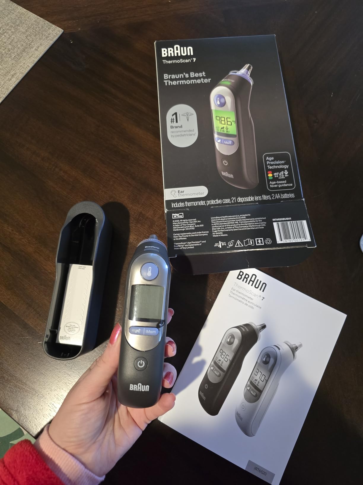 Braun ThermoScan 7 Digital Ear Thermometer for Adults, Babies & Infants | Age-Adjusted Fever Guidance Thermometer, No. 1 Brand Recommended by Pediatricians customer photo 1