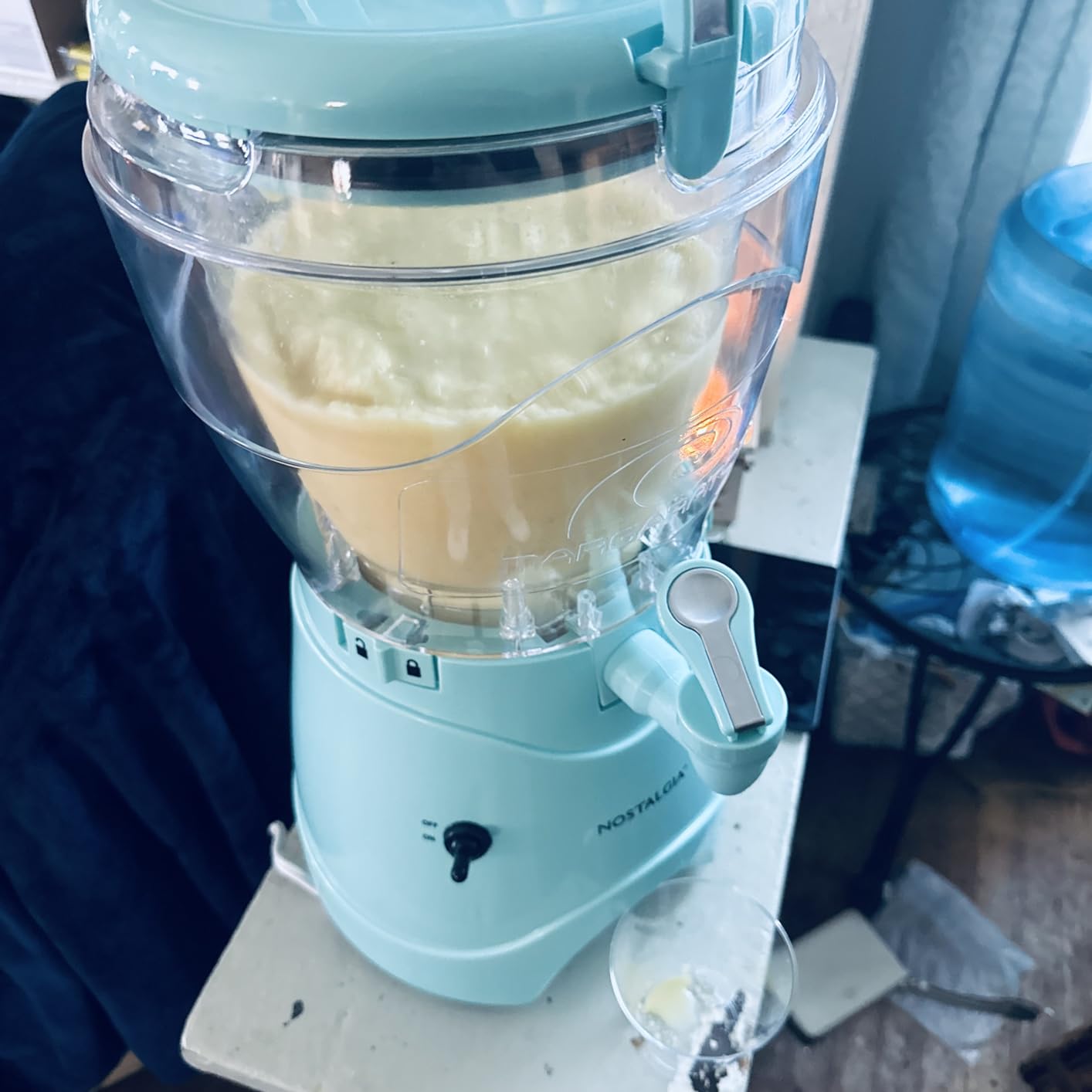 Nostalgia Frozen Drink Maker and Margarita Machine for Home - 128-Ounce Slushy Maker with Stainless Steel Flow Spout customer photo 2