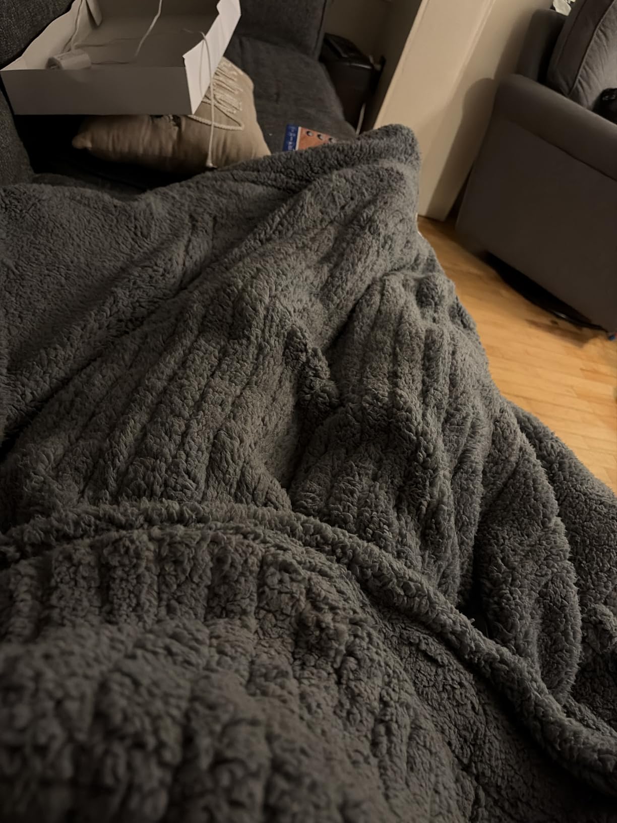 Royal Sherpa Foot Pocket Heated Throw Electric Blanket, 50
