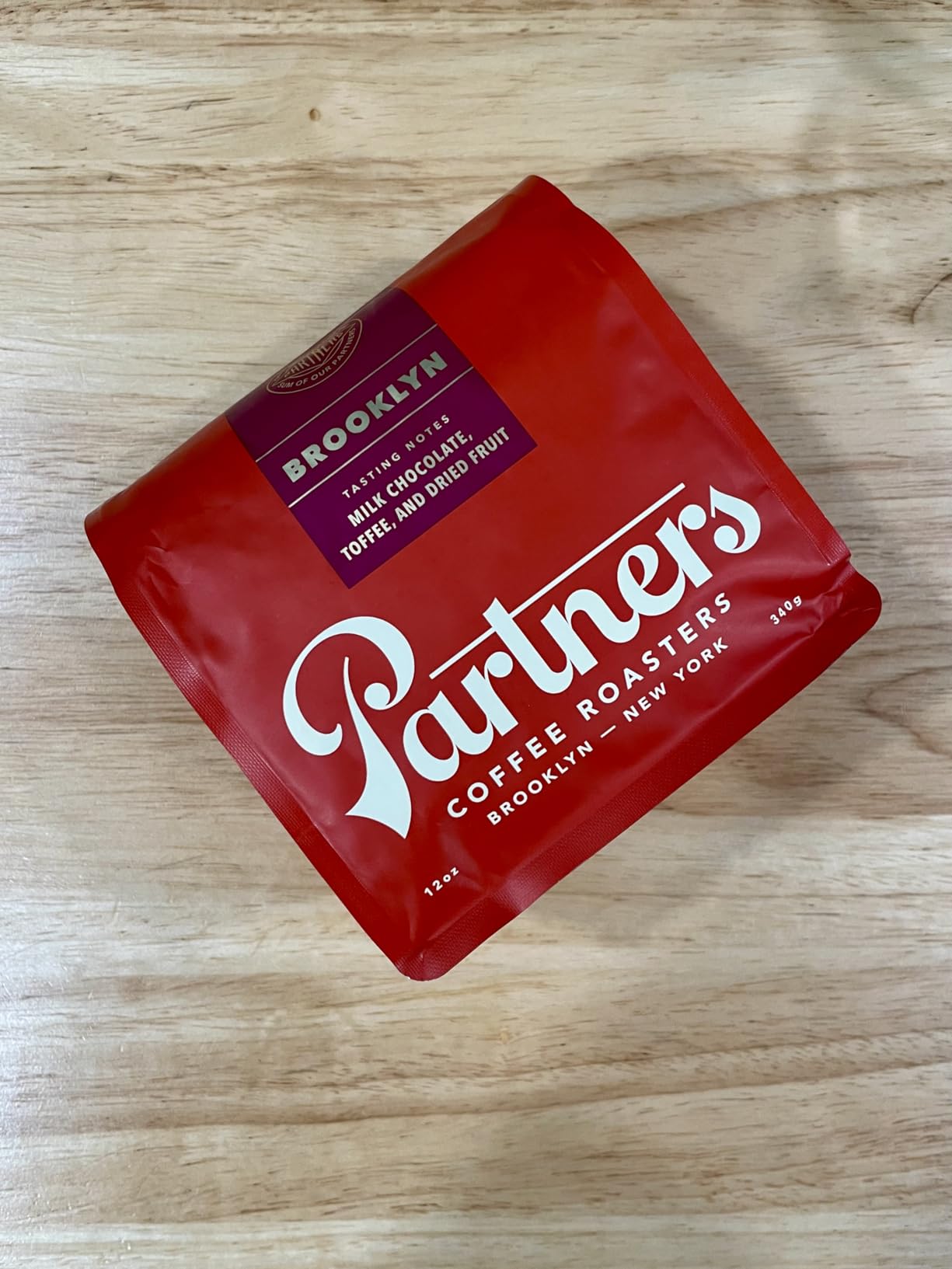 PARTNERS COFFEE ROASTERS - Whole Bean Coffee (Brooklyn - Medium Roast) 12oz - Versatile & Delicious Daily Brew - Whole Coffee Beans - Lab Tested for Mycotoxins & Heavy Metals - Hand Roasted in NYC customer photo 1