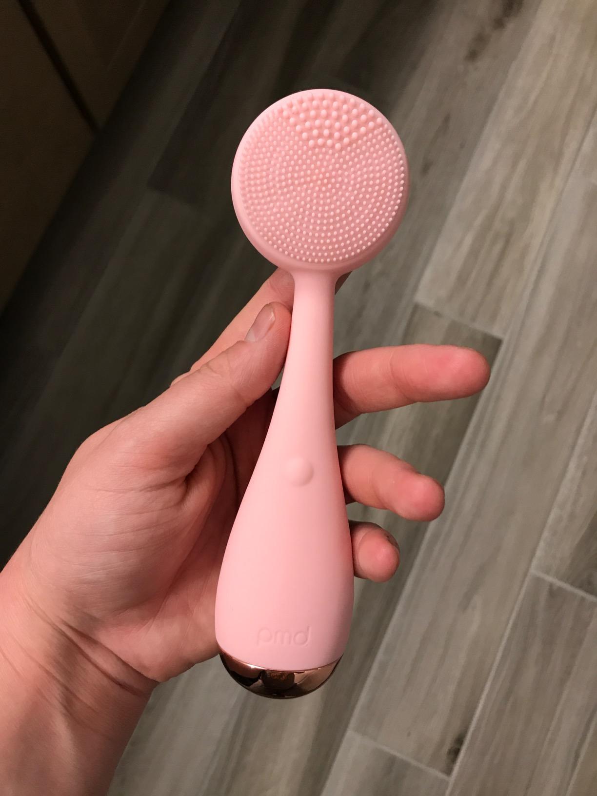 PMD Beauty Clean Facial Cleansing Brush - Waterproof Silicone Face Cleanser with Sonic Technology customer photo 1