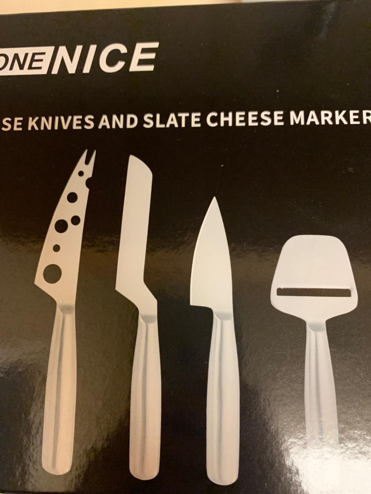 WoneNice Cheese Knife Set, 6-Piece Stainless Steel Knives | Versatile Cheese Knives Set for Charcuterie, Dishwasher Safe, Rustproof, Gift for Wedding Housewarming Christmas customer photo 2