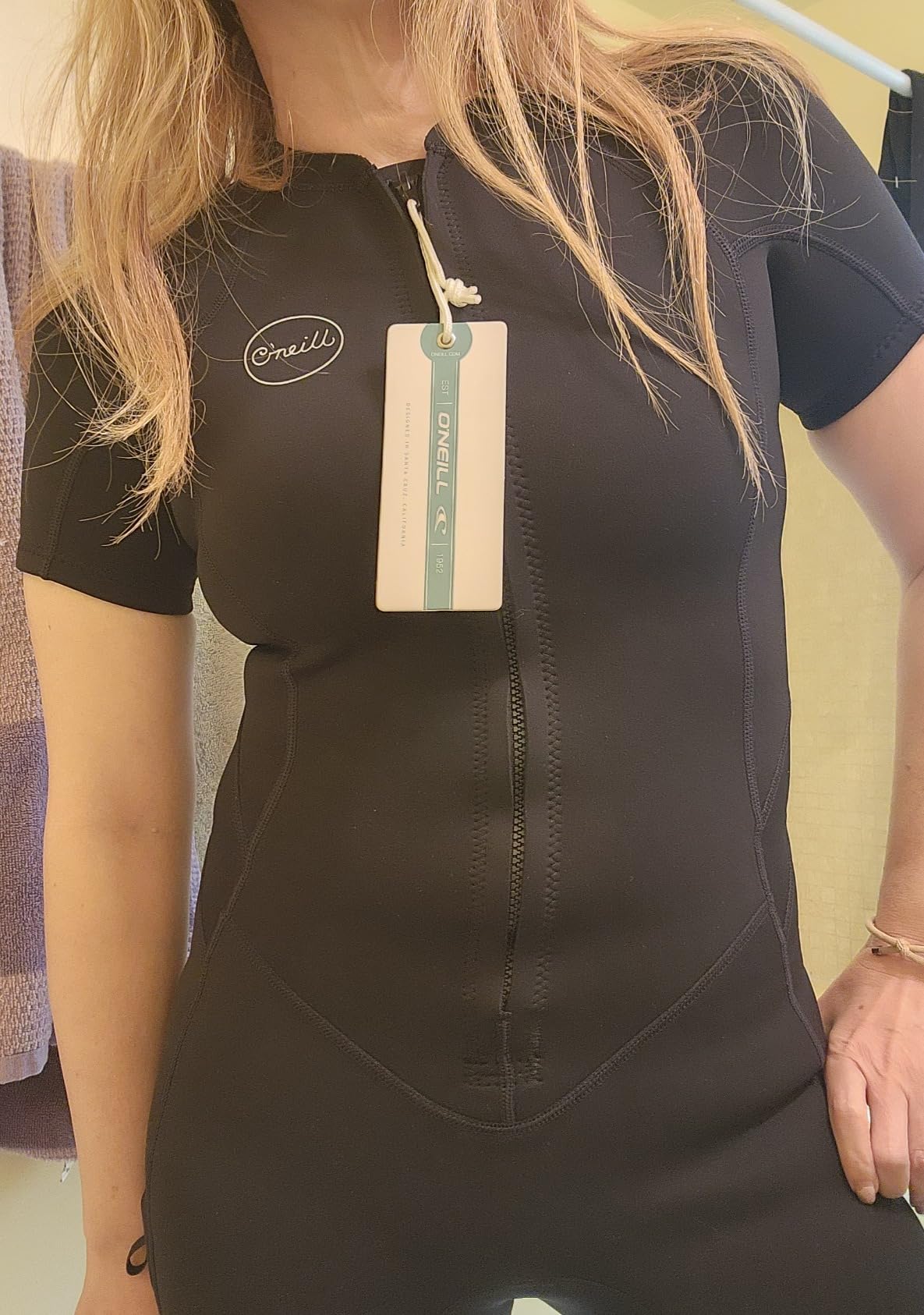 O'Neill Women's Bahia 2/1mm Full Zip, Short Sleeve, Spring Wetsuit customer photo 1