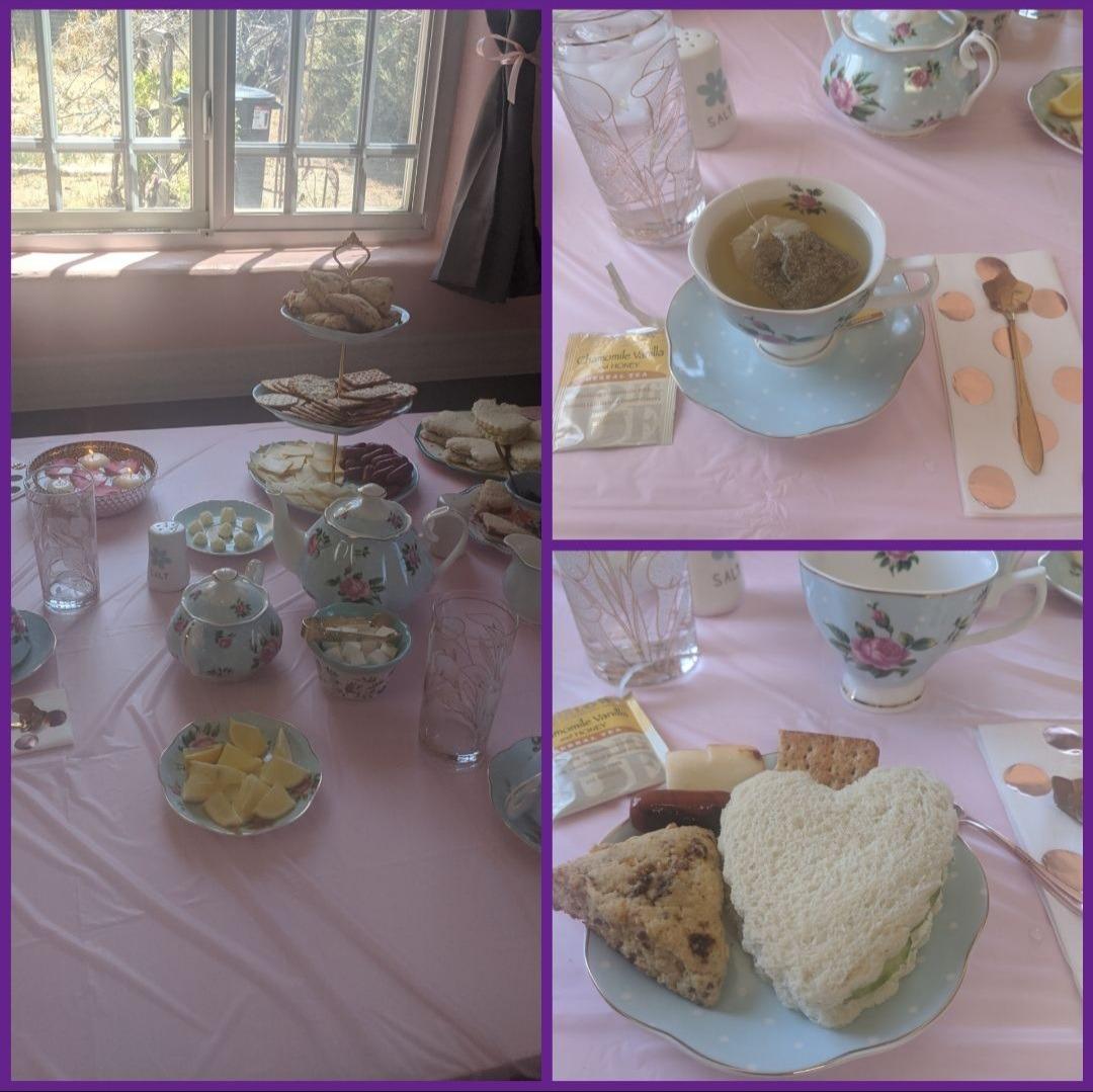 BTaT- Floral Tea Sets for Adults, 13 pcs, Service for 4, Pot (38 oz) & Cups (8 oz) with Saucers, Pastel Blue Floral Design, Porcelain Tea Set for Adult, Dishwasher Safe customer photo 2
