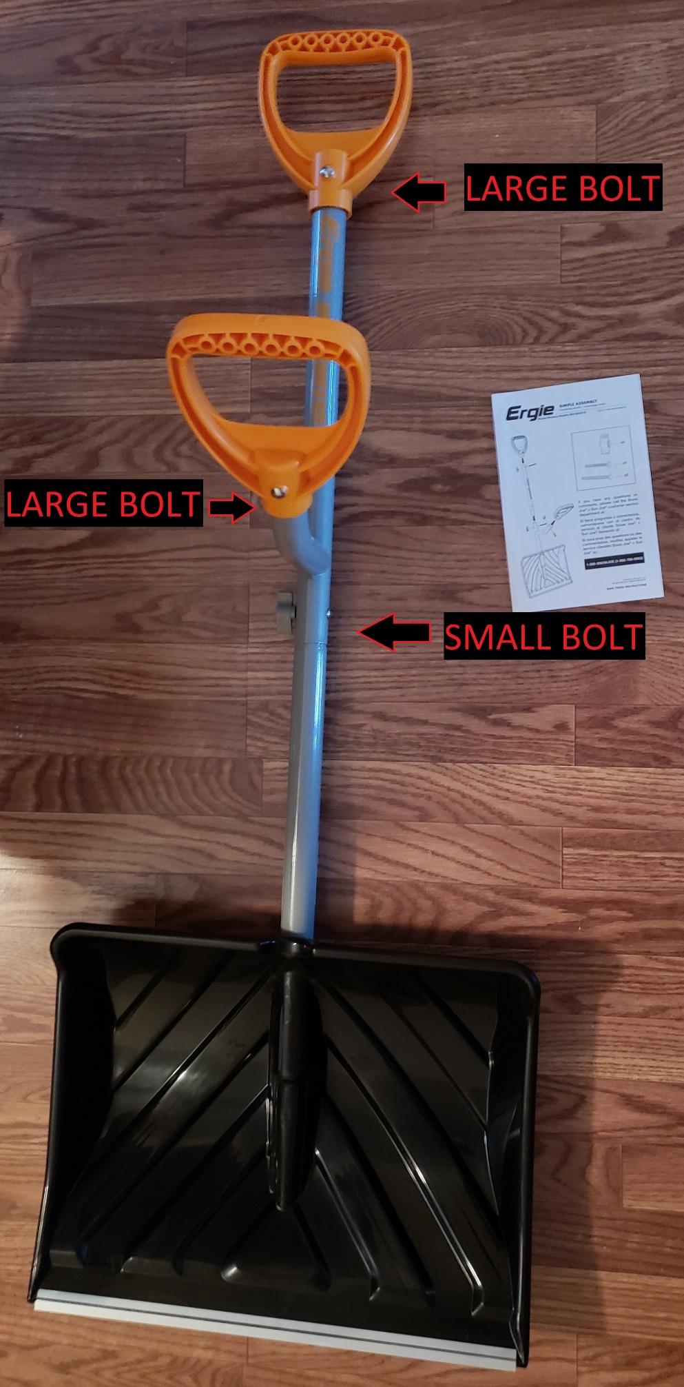 ErgieShovel Ergonomic Snow Shovel with 18-Inch Push Scoop Blade and 34.5-Inch Steel Shaft, 4 Lb - Heavy-Duty Lightweight Shoveling Tool for Ice Removal, ERG-SNSH18 customer photo 2