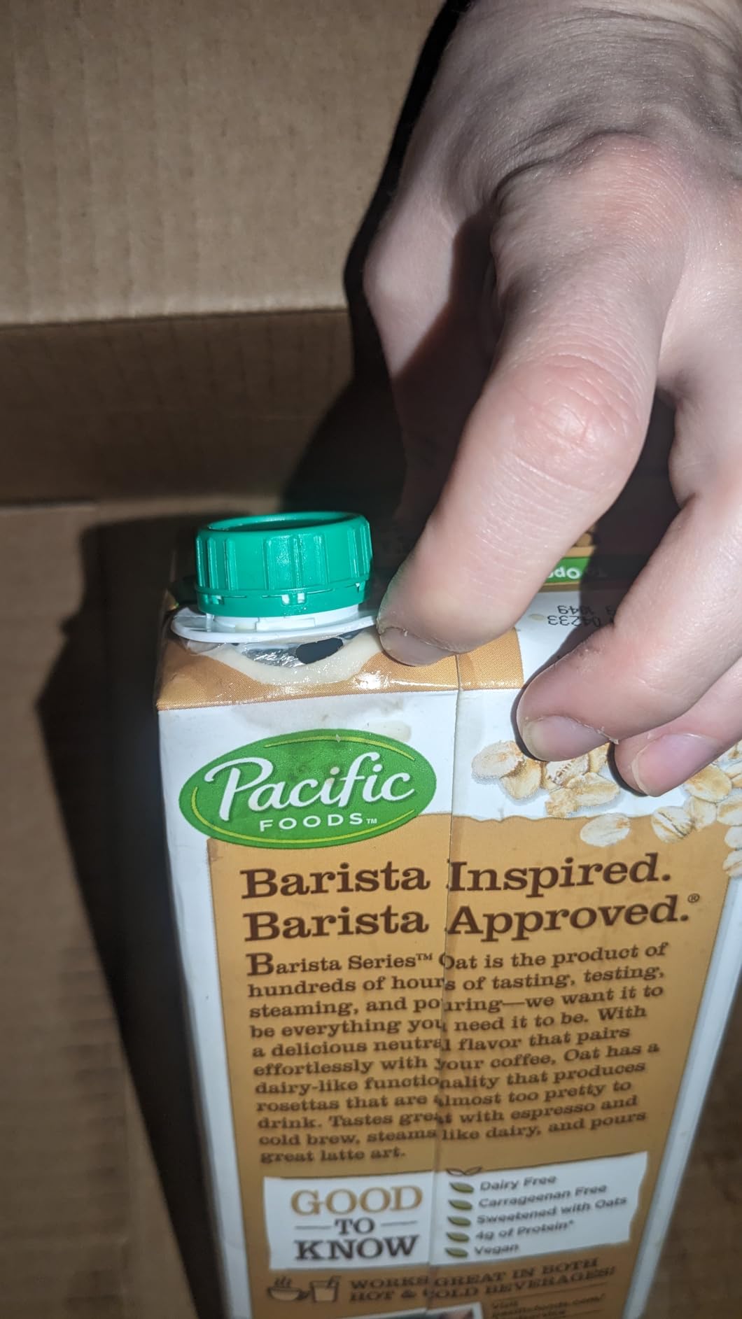 Pacific Foods Barista Original Oat Milk, 32 FZ customer photo 1