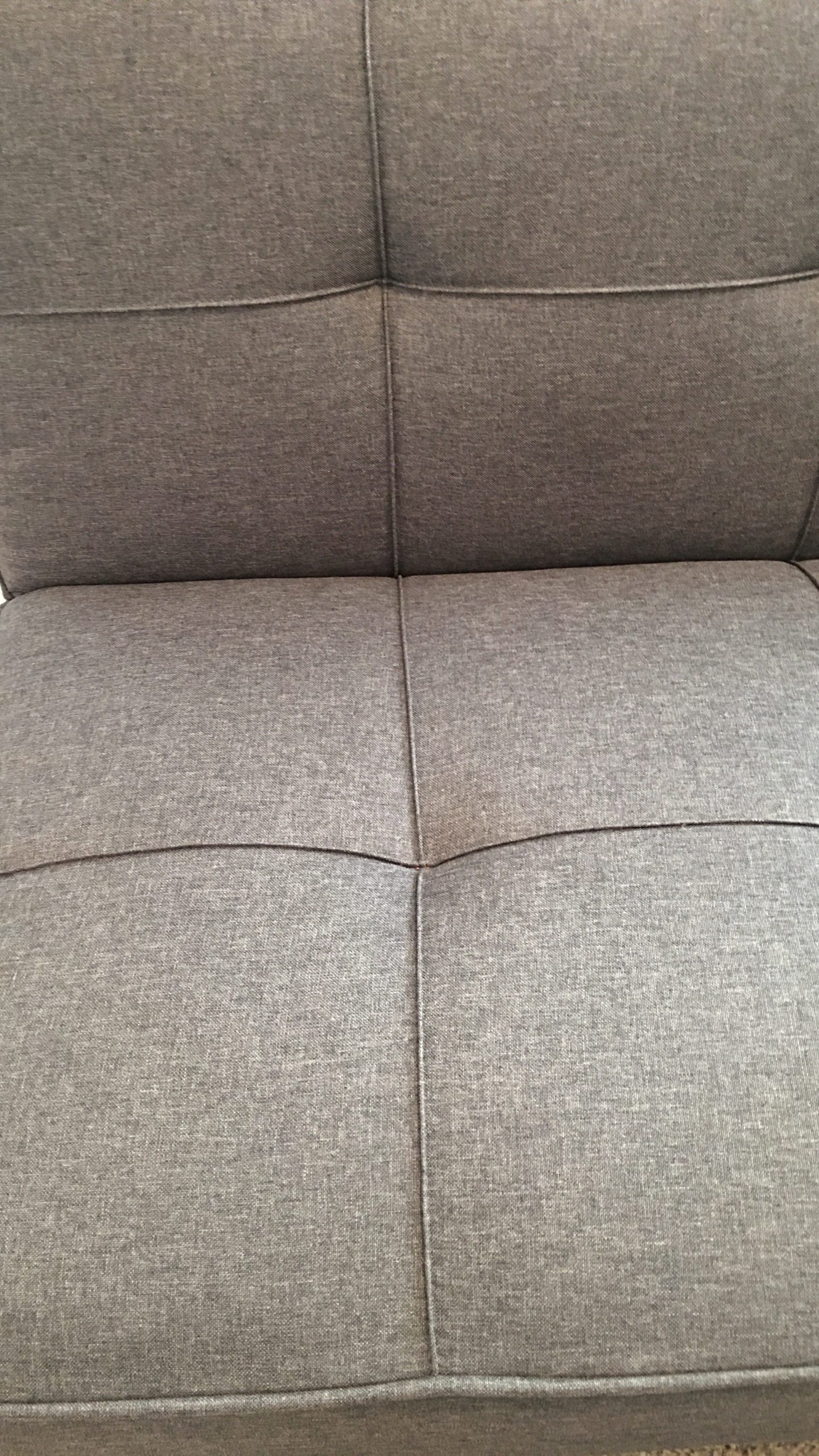 Serta Rane Futon Sofa Bed 66.1 in, 3-in-1 Convertible Couch Sleeper for Small Spaces, Tufted Back, Twin Size Guest Bed, Black Woven Fabric customer photo 2