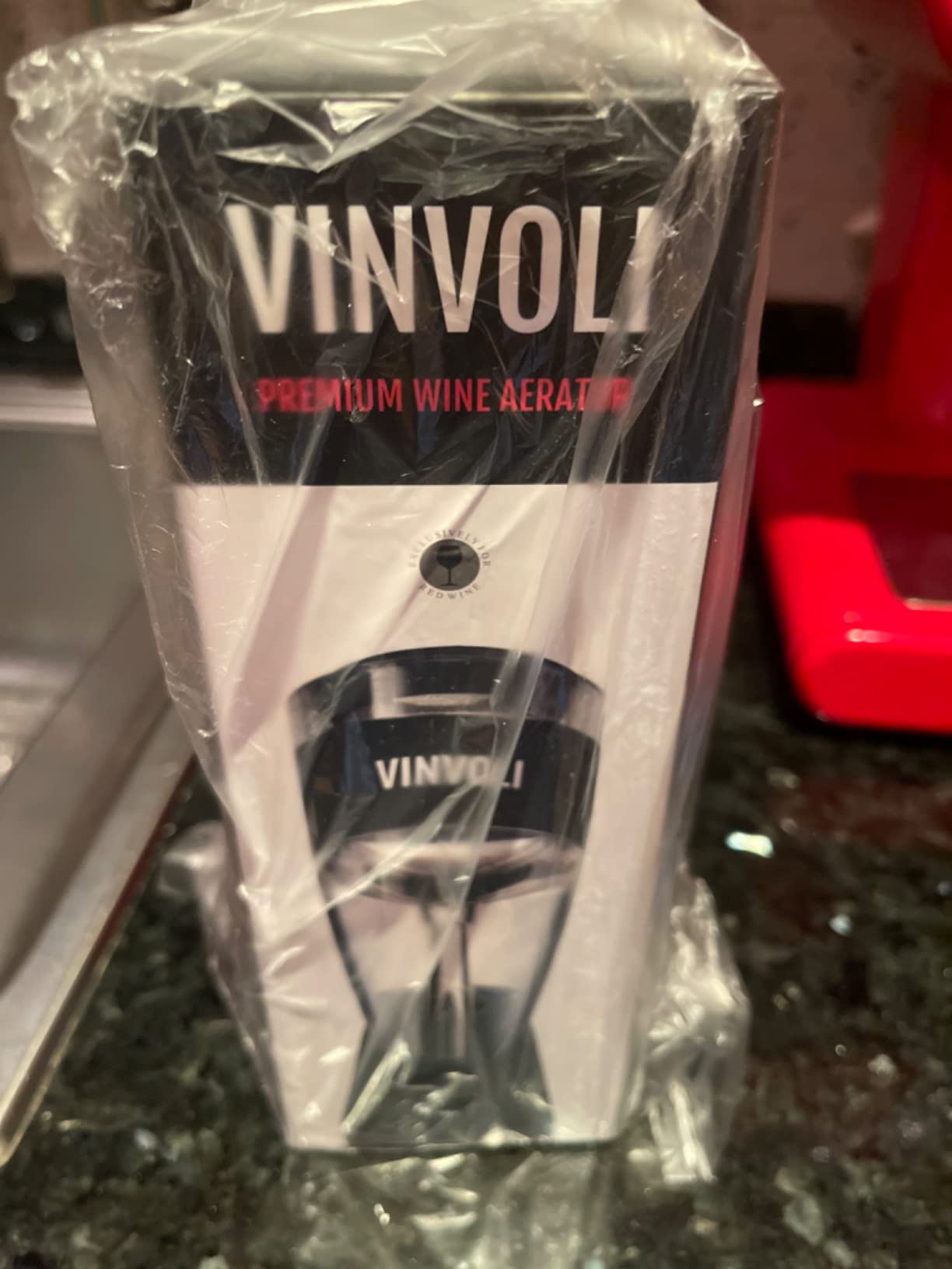 VINVOLI Wine Aerator - Red Wine Pourer with Sediment Filter & Stand customer photo 2