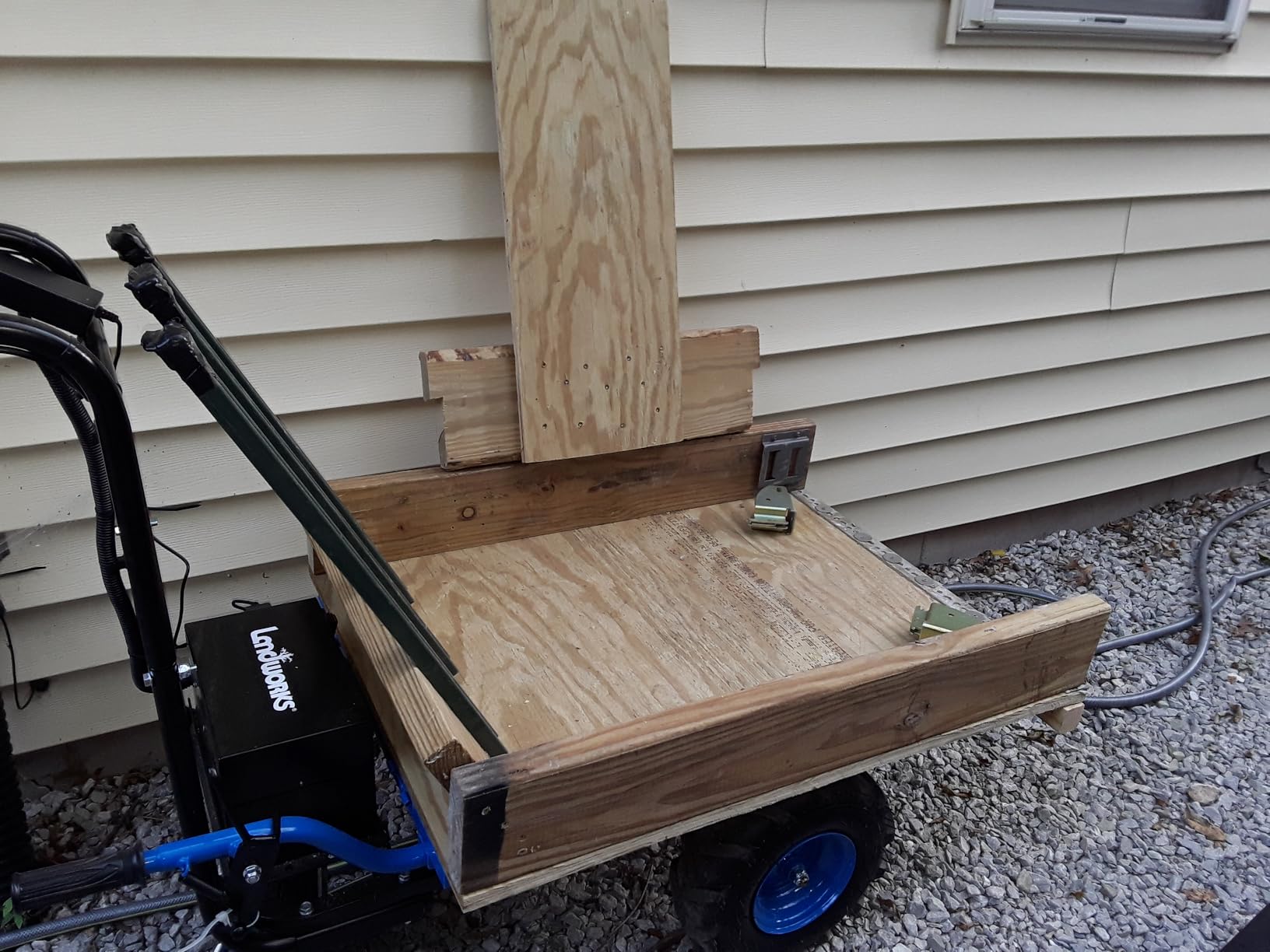 Landworks Electric Utility Cart, 500 lb Load | 48V Lead-Acid Power Wagon Uses a 500W Motor to Tow 1000 lb Through Garages, Warehouses and Outdoor Areas customer photo 1