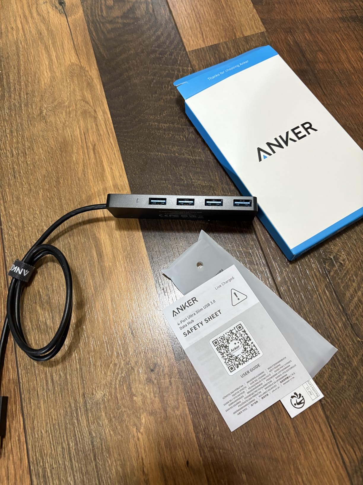 Anker USB Hub, 4-in-1 USB 3.0 Splitter with 5Gbps Data Transfer (2ft USB-A Connector) customer photo 2