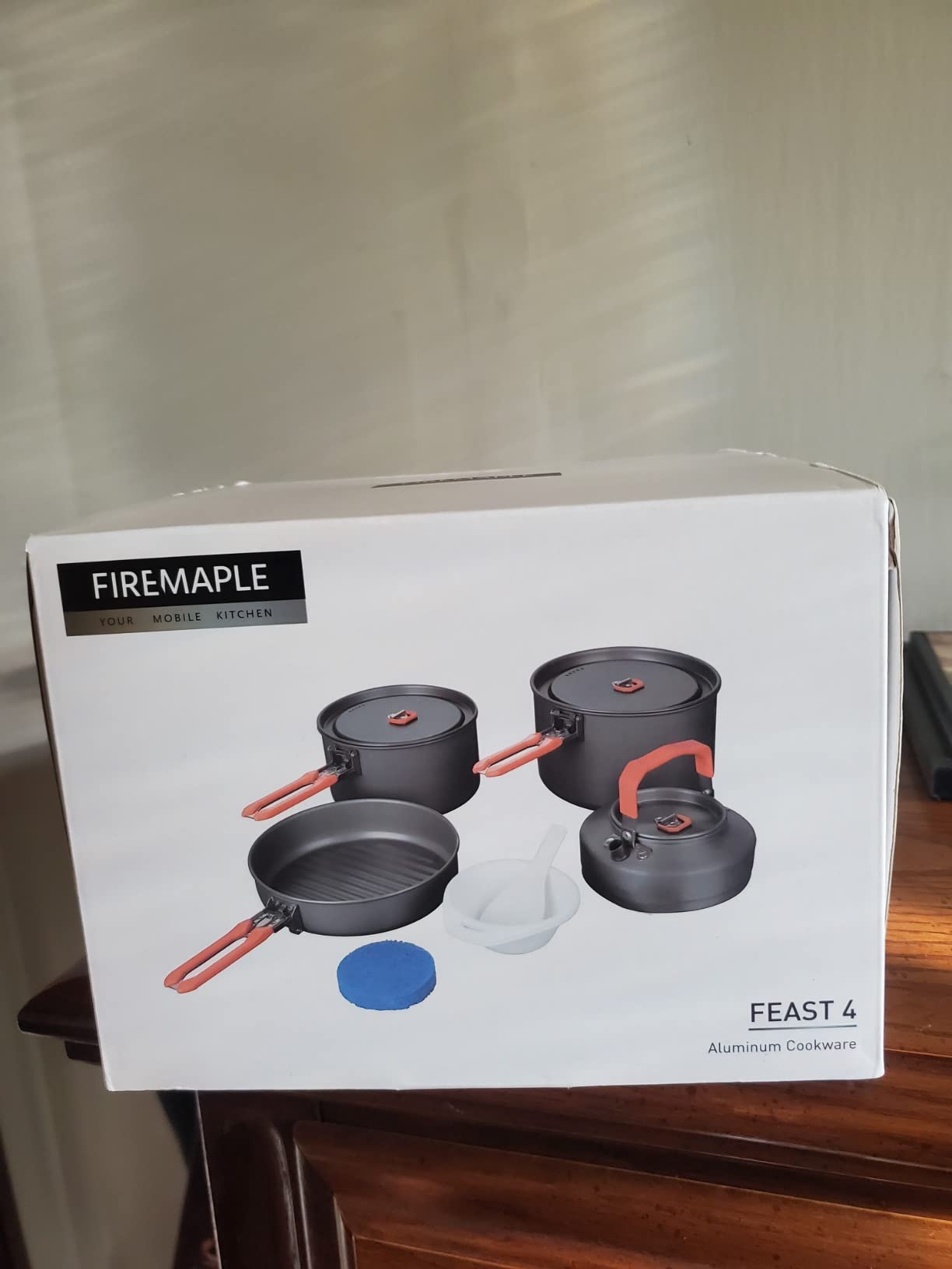 Fire-Maple Feast Outdoor Camping Cookware, Pot and Pan Set Stackable Kit | Hard-anodized Aluminum, Stackable Storage, PFOA-free, Pot+Frypan+Kettle, Ideal for Group customer photo 2