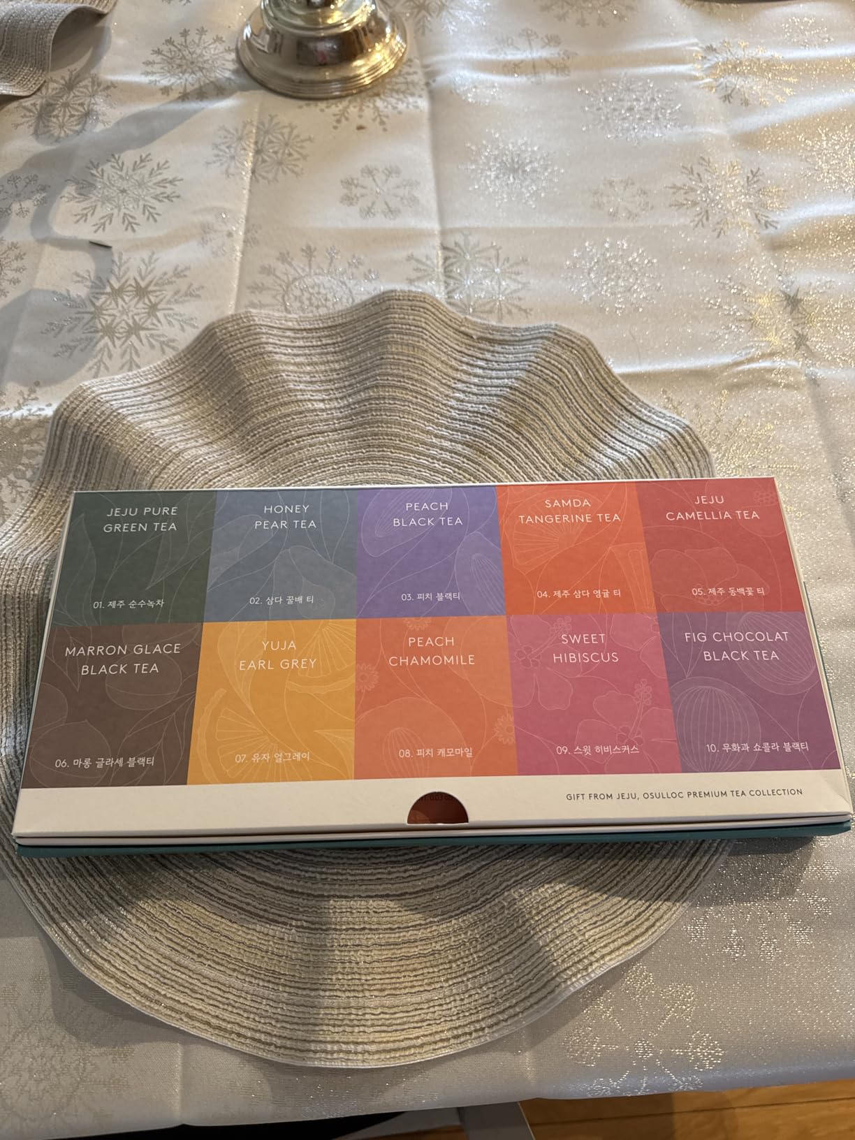 OSULLOC Premium Tea Collection (40 count, 10 flavors x 4 ea), Self Care Sampler Gift Box Variety Pack, Premium Organic Pure & Blended Tea from Jeju customer photo 1
