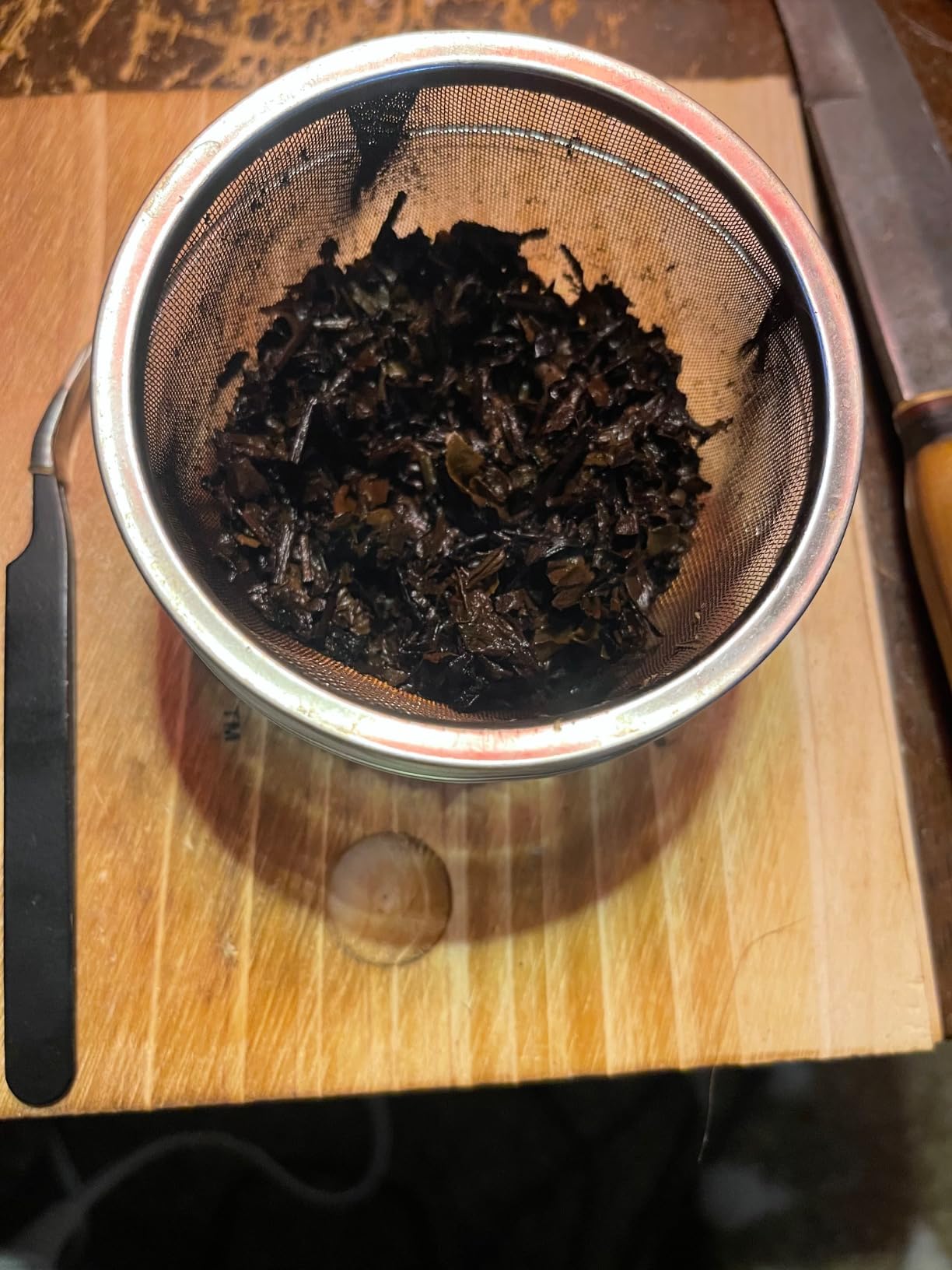 LWXLJMJZC Ripe Puerh Tea 24 Mini Cakes 96 Cups 200g Bamboo Tube | Yunnan shu pu erh tea loose leaf for daily drink, easily split, low caffeine, multiple brews, natural bamboo packaging. customer photo 2
