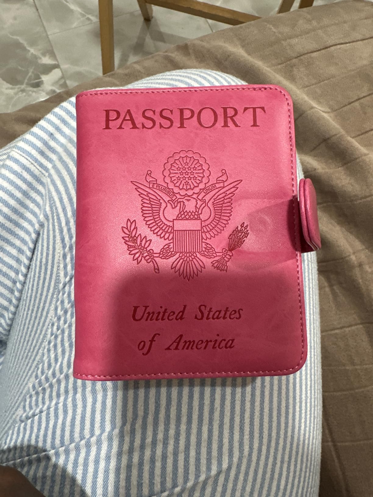 Passport Holder Cover Wallet RFID Blocking, Travel Essentials customer photo 2