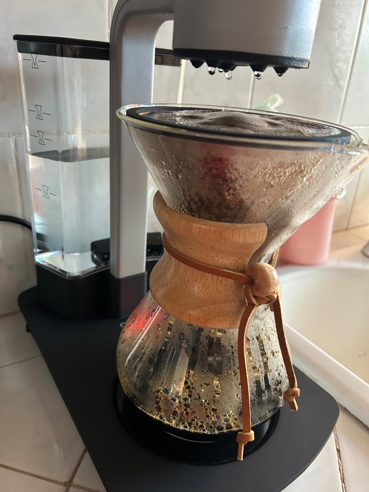 Barista Warrior Reusable Coffee Filter - Stainless Steel Pour Over Dripper, Compatible for Chemex, Hario V60 & Drippers, Easy to Clean Flavorful Brew Fine Mesh Coffee Filter - Copper customer photo 1