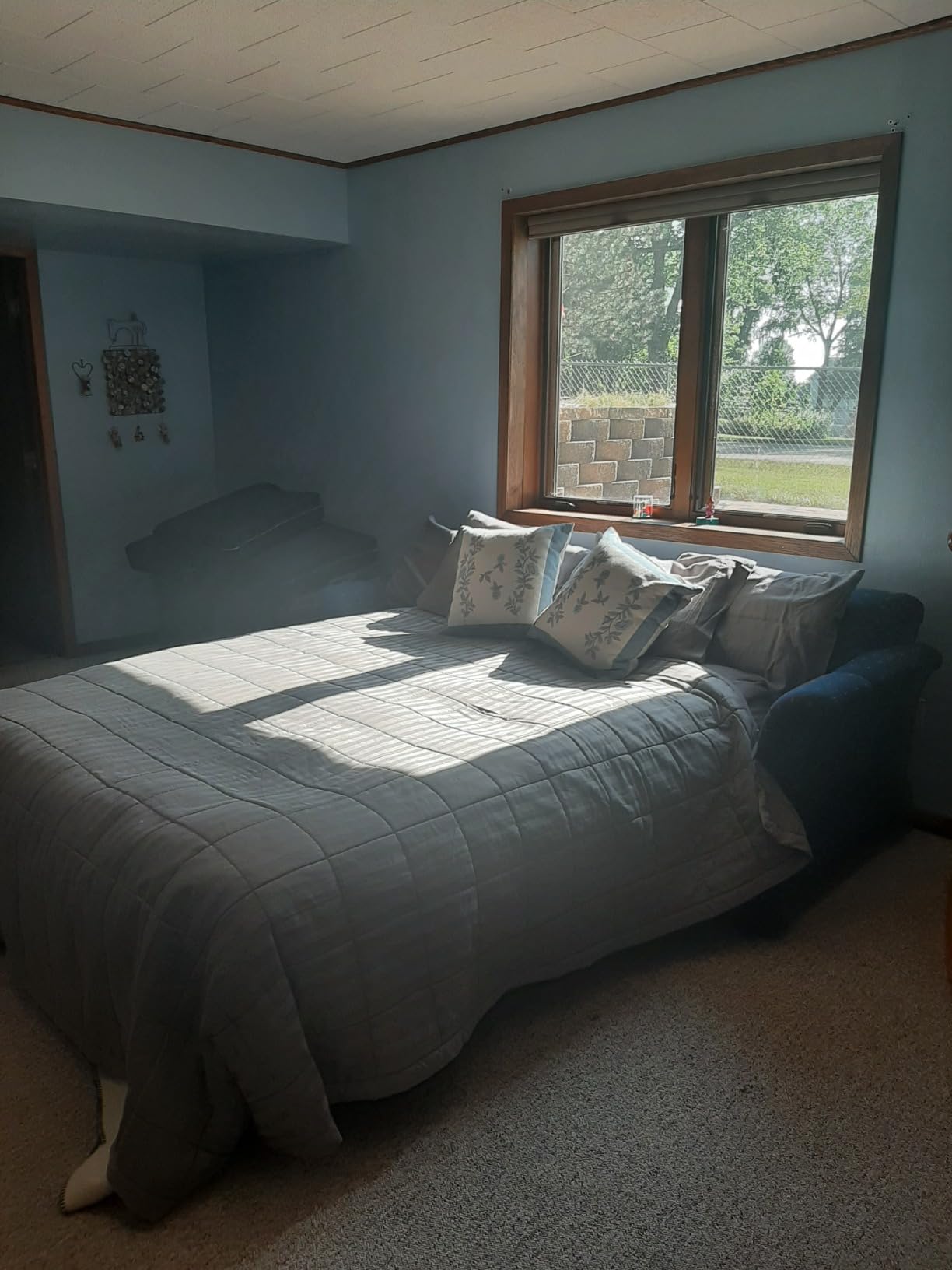 BrylaneHome Sofa Bed Mattress Topper - Queen, White customer photo 1