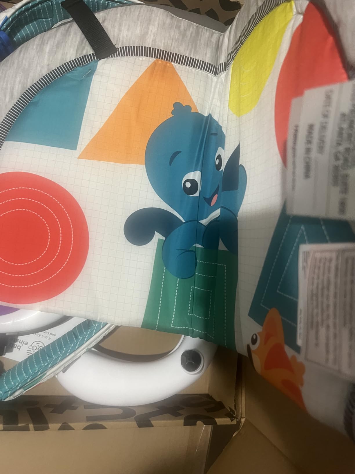 Baby Einstein 4-in-1 Kickin' Tunes Music and Language Play Gym and Piano Tummy Time Activity Mat customer photo 2