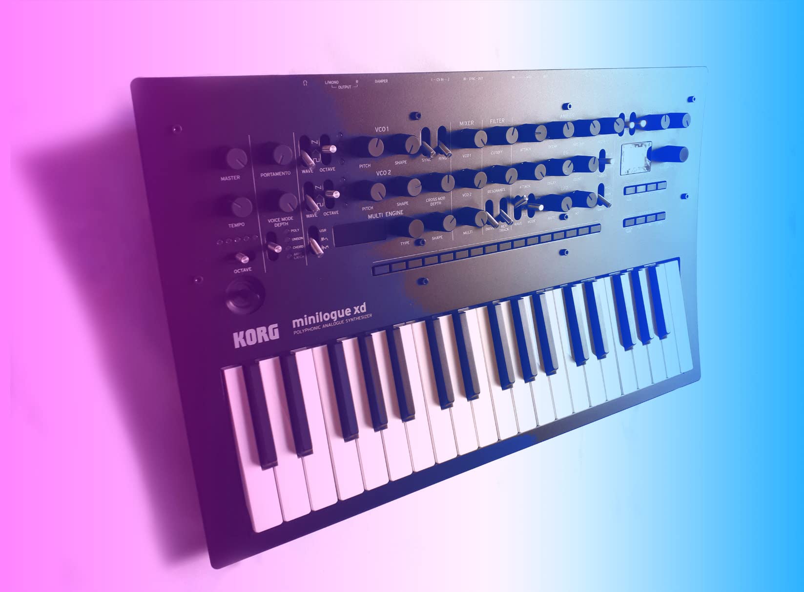 Korg minilogue xd 37-key Polyphonic Analog Synthesizer w/ 16-step Sequencer, 4 Voices and OLED Oscilloscope (MINILOGUEXD) customer photo 1