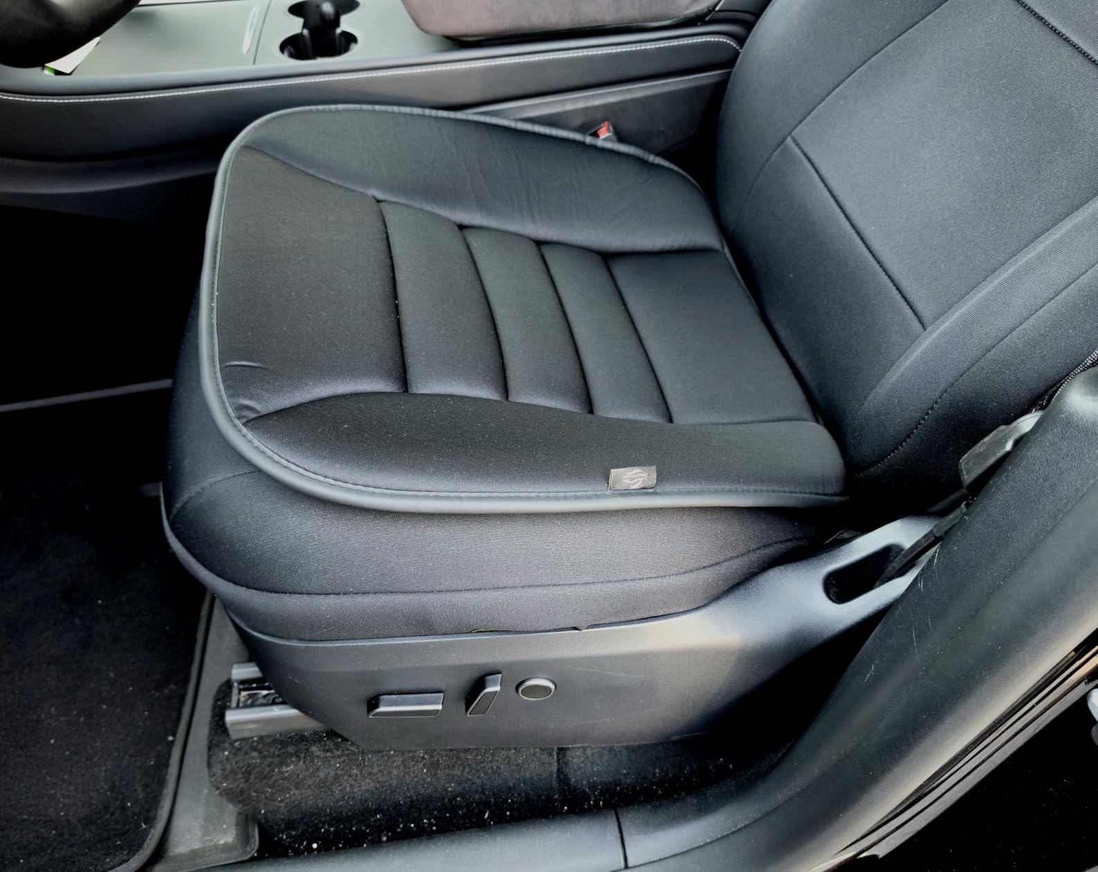 kingphenix Car Seat Cushion with 1.2inch Comfort Memory Foam, Seat Cushion for Car and Office Chair (Black) customer photo 2