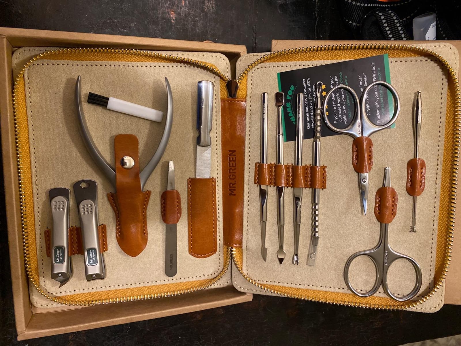 Manicure Set, Pedicure Sets, Nail Clipper Sets, Stainless Steel Professional Nail Cutter Kits with Travel Case (12 Count) customer photo 2