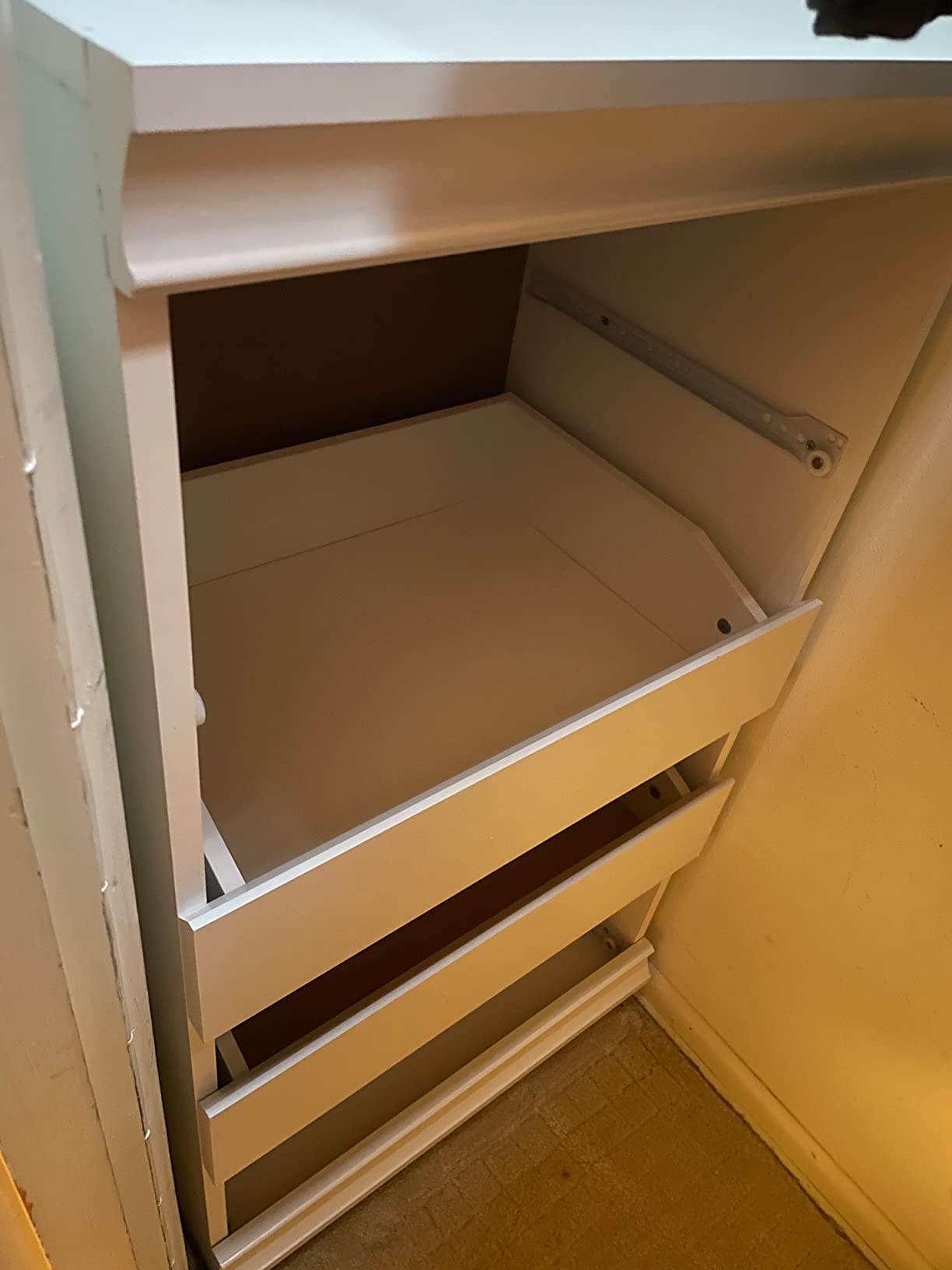 ClosetMaid Modular Storage Unit with 4 Drawers, Wood Closet Organizer, Stacking, Full Backer, Storage, Decorative Trim, White customer photo 2