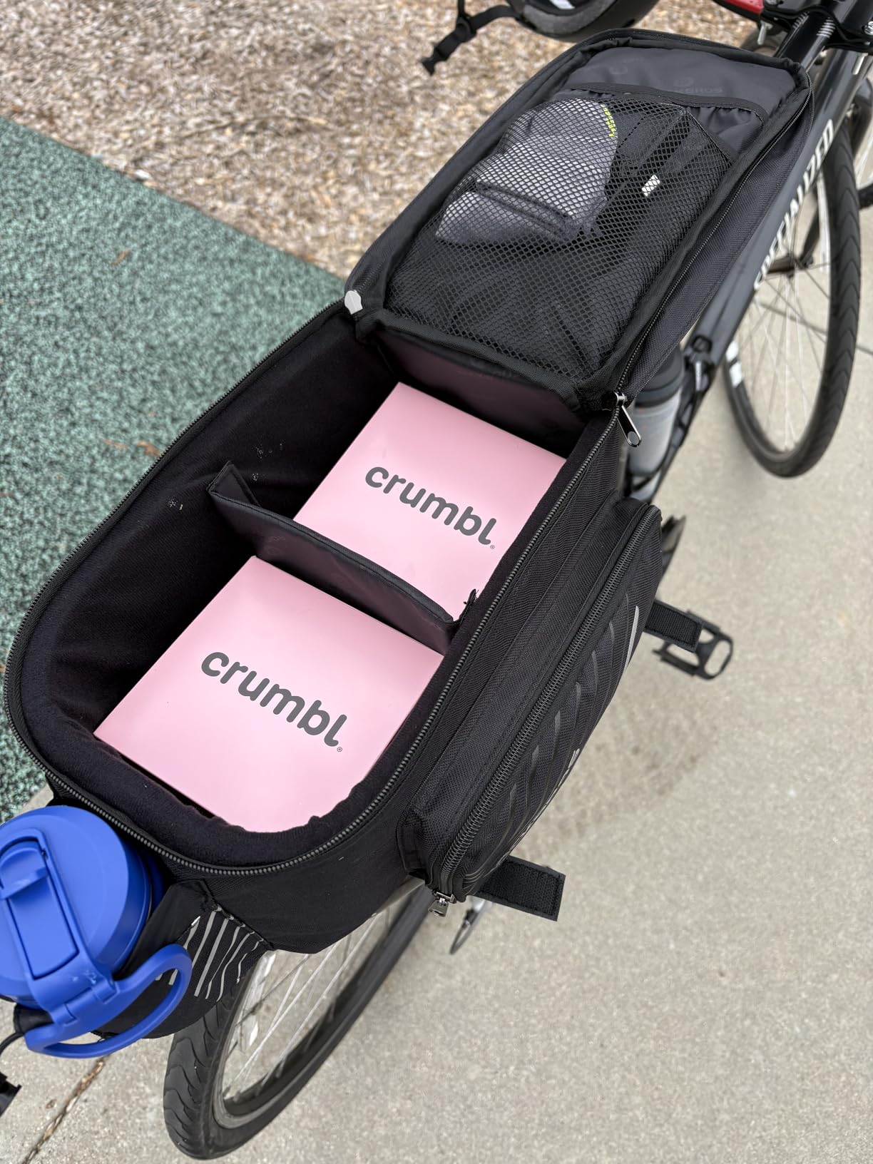 ROCKBROS Bike Rack Bag Bicycle Bag Trunk Rear Rack Bag Bike Panniers Bike Accessories Basket Storage Luggage Saddle Shoulder Bag 13L for E bike, Bicycle With Rain Cover Biking Accessories Gear customer photo 1