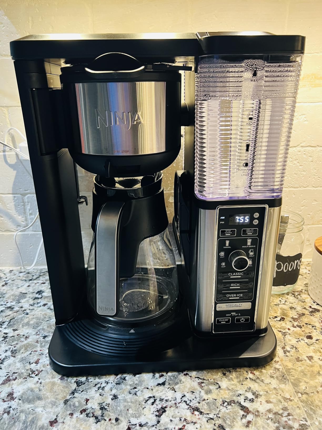 Ninja Coffee Maker, 10-Cup Carafe, Fold-Away Frother, Black, CM401 customer photo 1