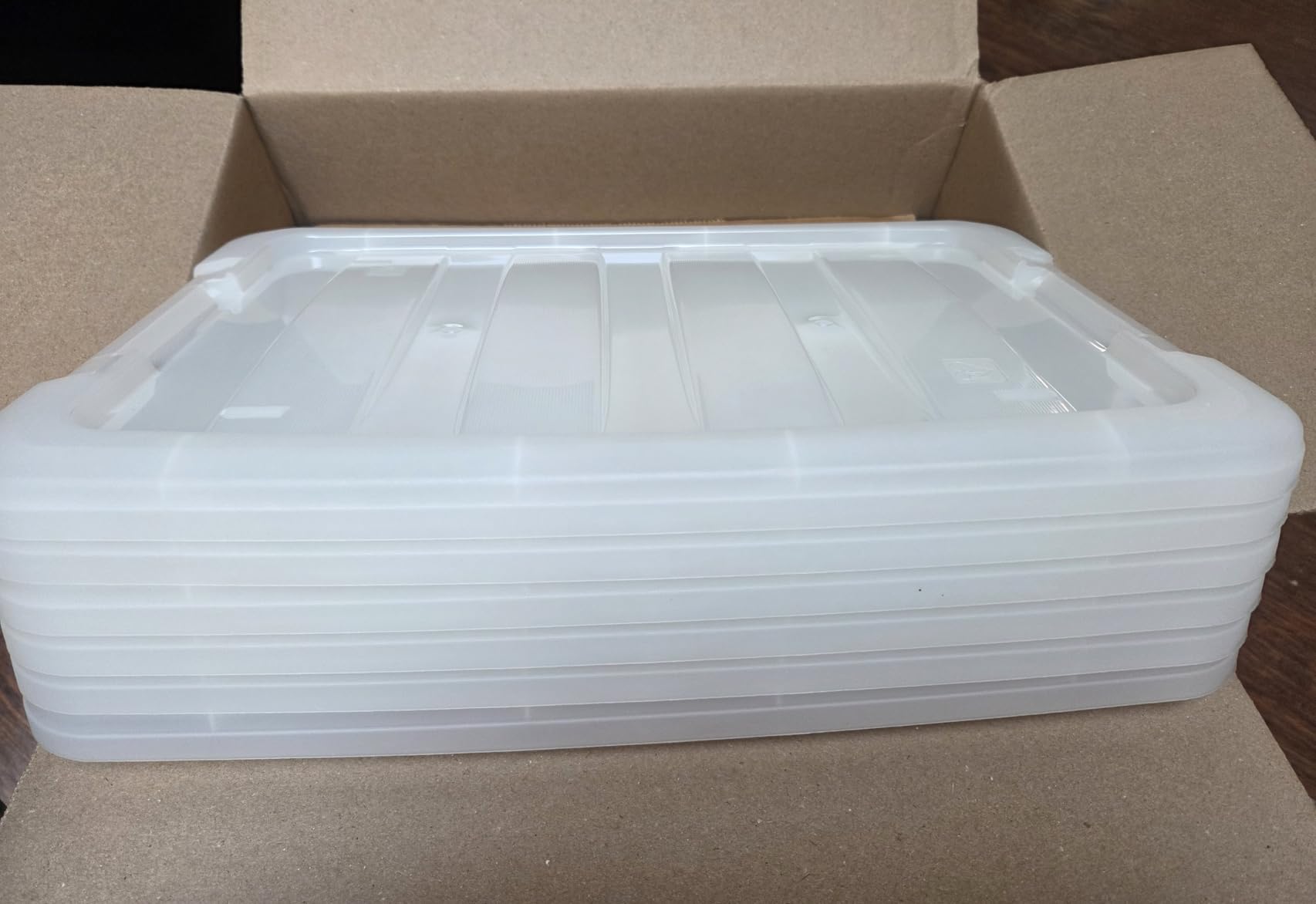 IRIS USA 6-Pack 32 Quart Storage Bins with Lids, Pearl customer photo 2