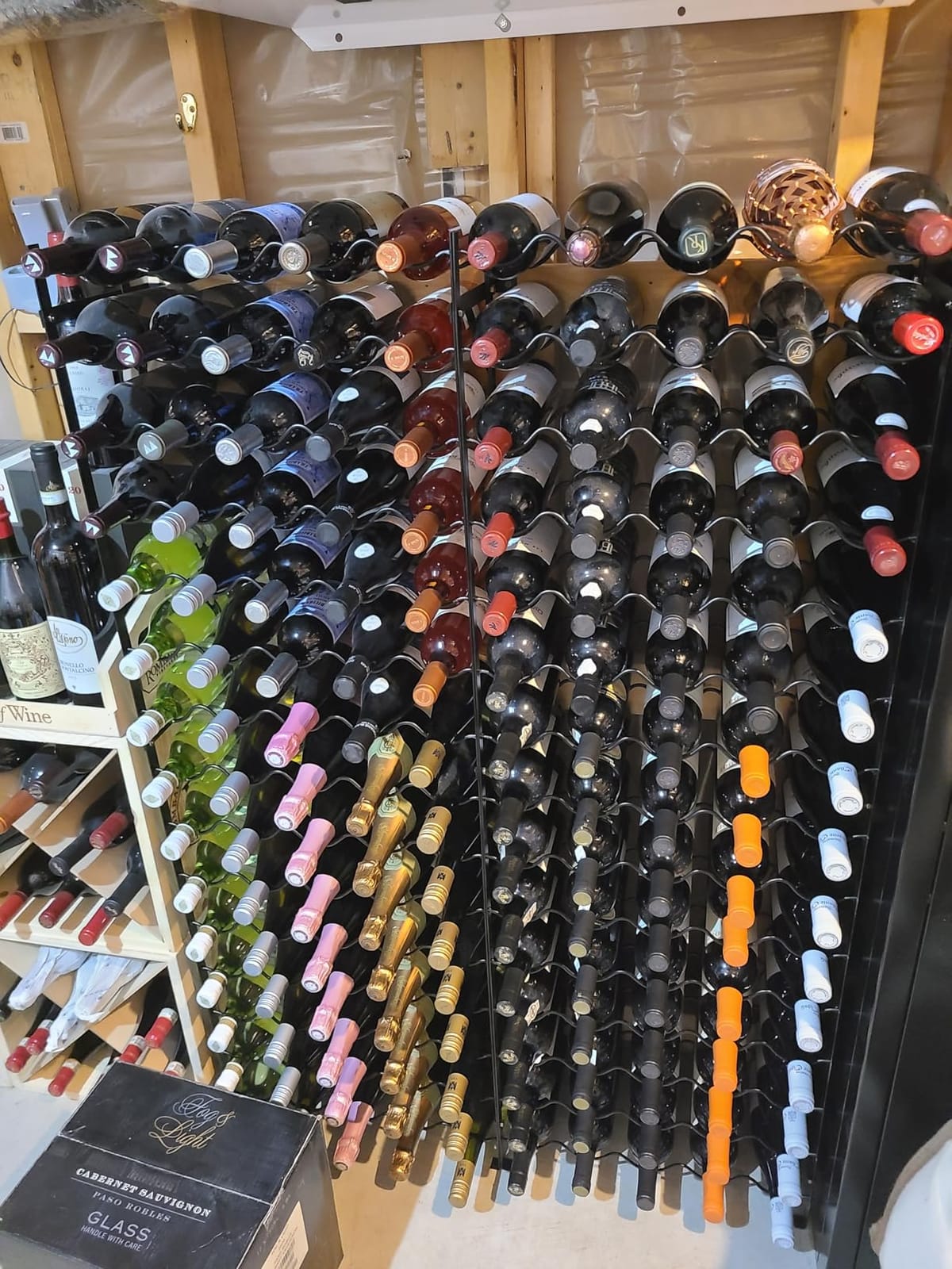 Sorbus Freestanding Floor Wine Rack, Home Bar & Cellar Storage (150 Bottle) | Kitchen organizer suited to dining room display, with open shelving that keeps labels visible and collections easy to browse. customer photo 2