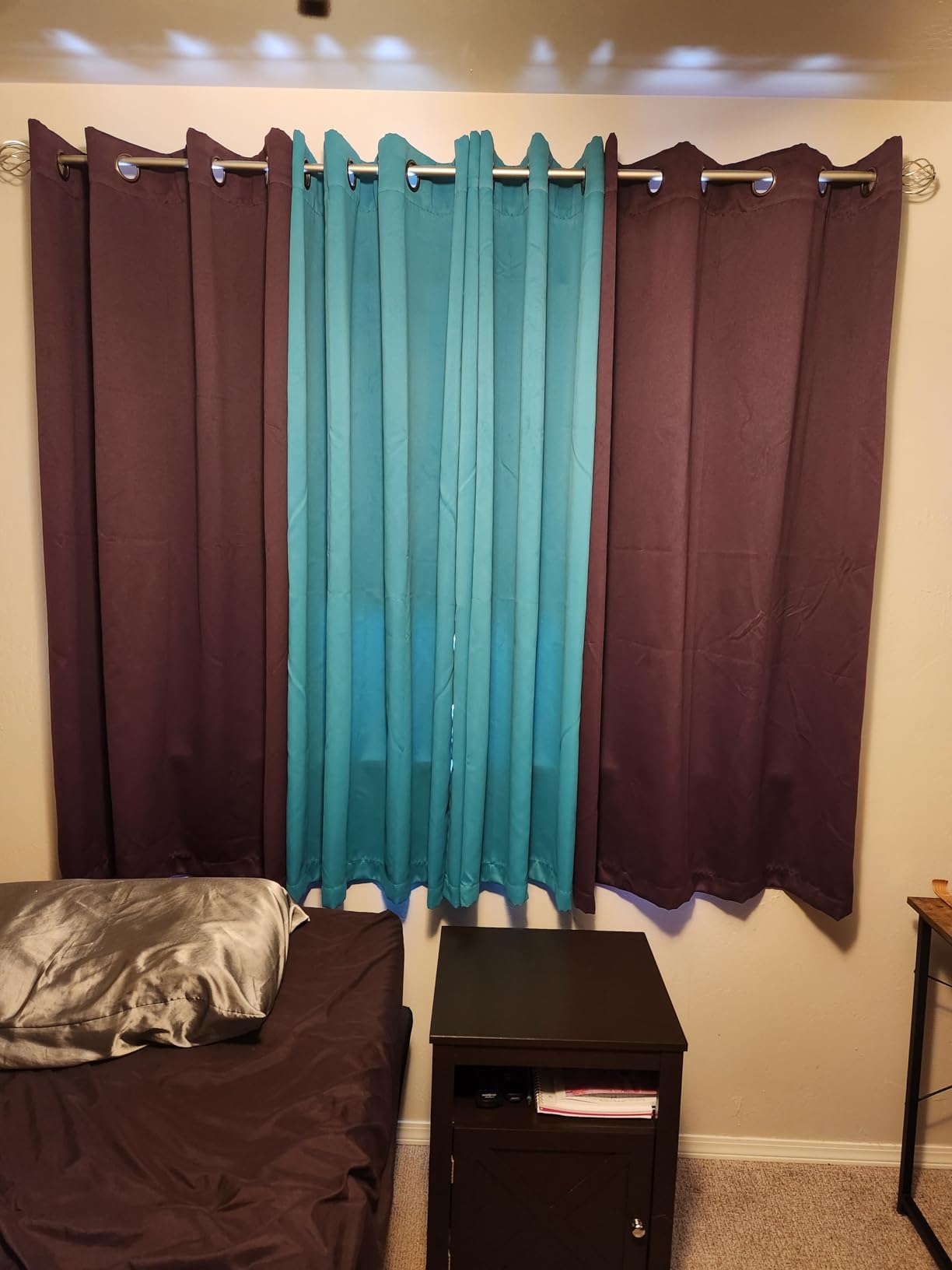 H.VERSAILTEX Blackout Patio Curtains 100 x 84 Inches - Grommet Top, 7' Tall by 8.5' Wide - Dove Gray customer photo 1