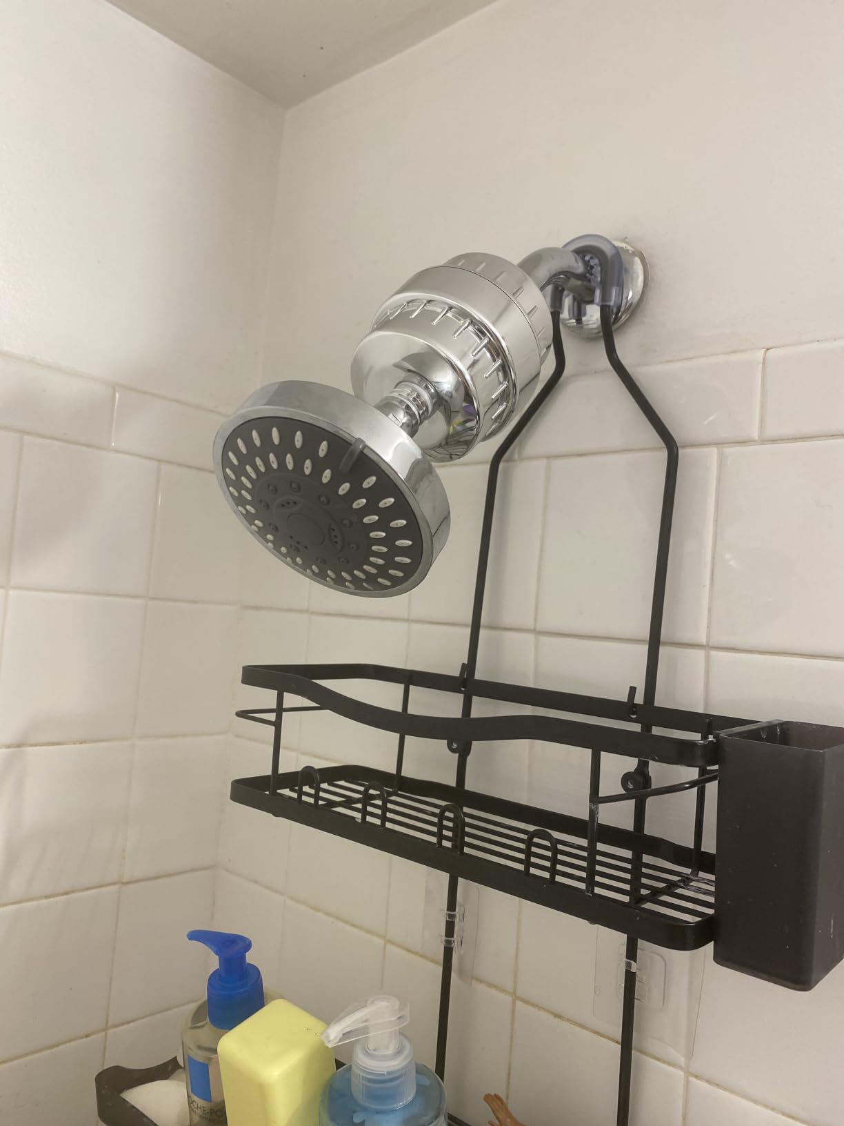 FEELSO Shower Head with Shower Filter, Filtered Shower Head for Hard Water | High Pressure, Anti-clog Nozzles, 5 Spray Showerhead, 15 Stage Water Softener Filters, Remove Chlorine customer photo 2