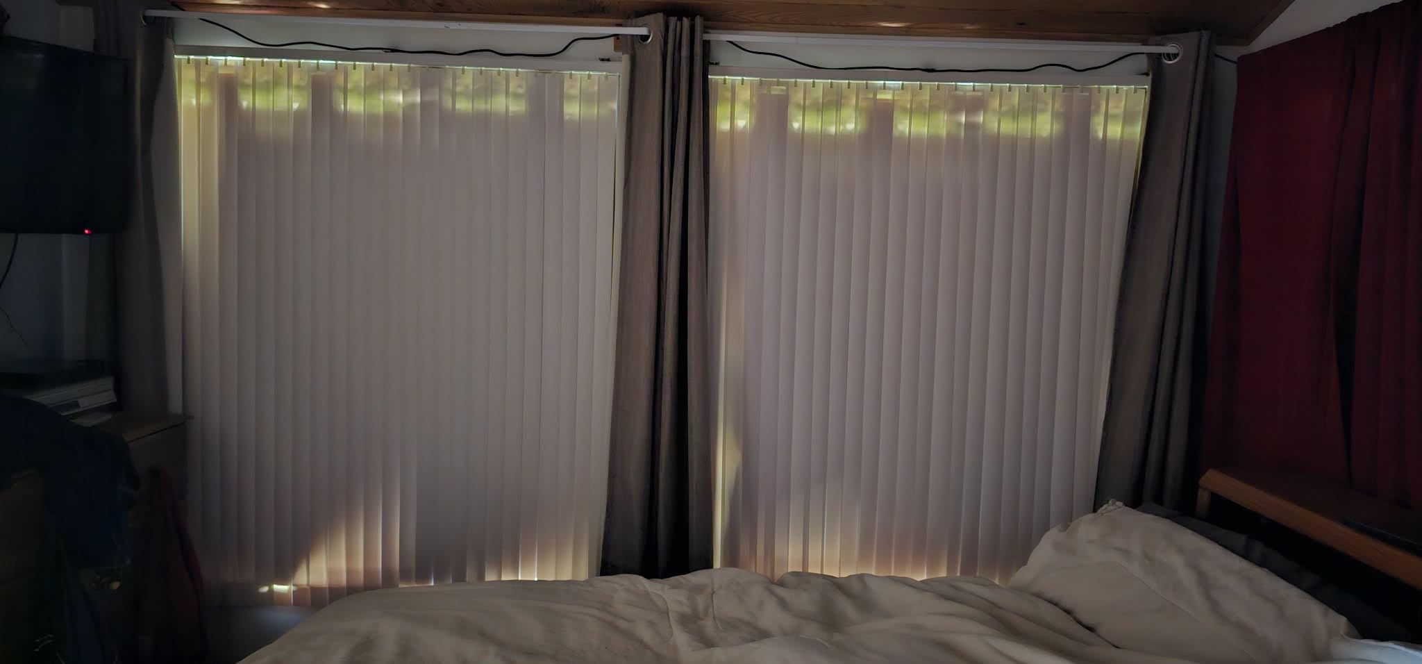 NICETOWN Bedroom Full Blackout Curtain Panels, Super Thick Insulated Window Covers, Keeping Out Cold Air and Heat 100% Blackout Blinds with Black Liner (Cappuccino, Set of 2, 52 by 54-inch) customer photo 1