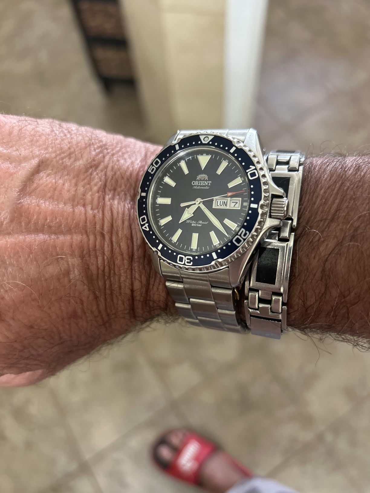 Orient Men's Kamasu Stainless Steel Automatic Diving Watch with Sapphire Crystal customer photo 1