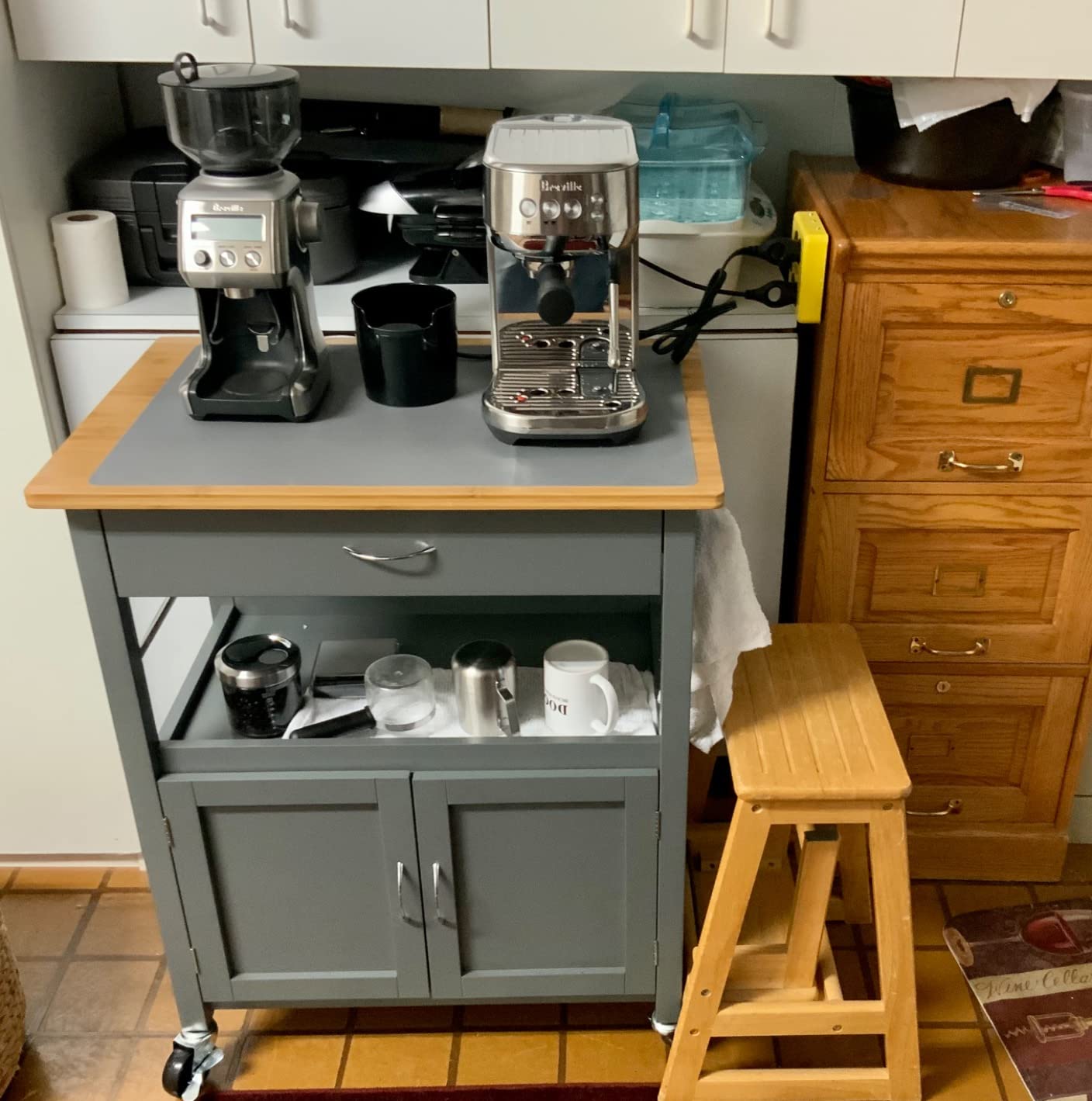 Knock Box for Coffee Grounds - Innovative Barista Accessory with Improved Handling - Coffee Knock Box for Espresso Machine, Black customer photo 2