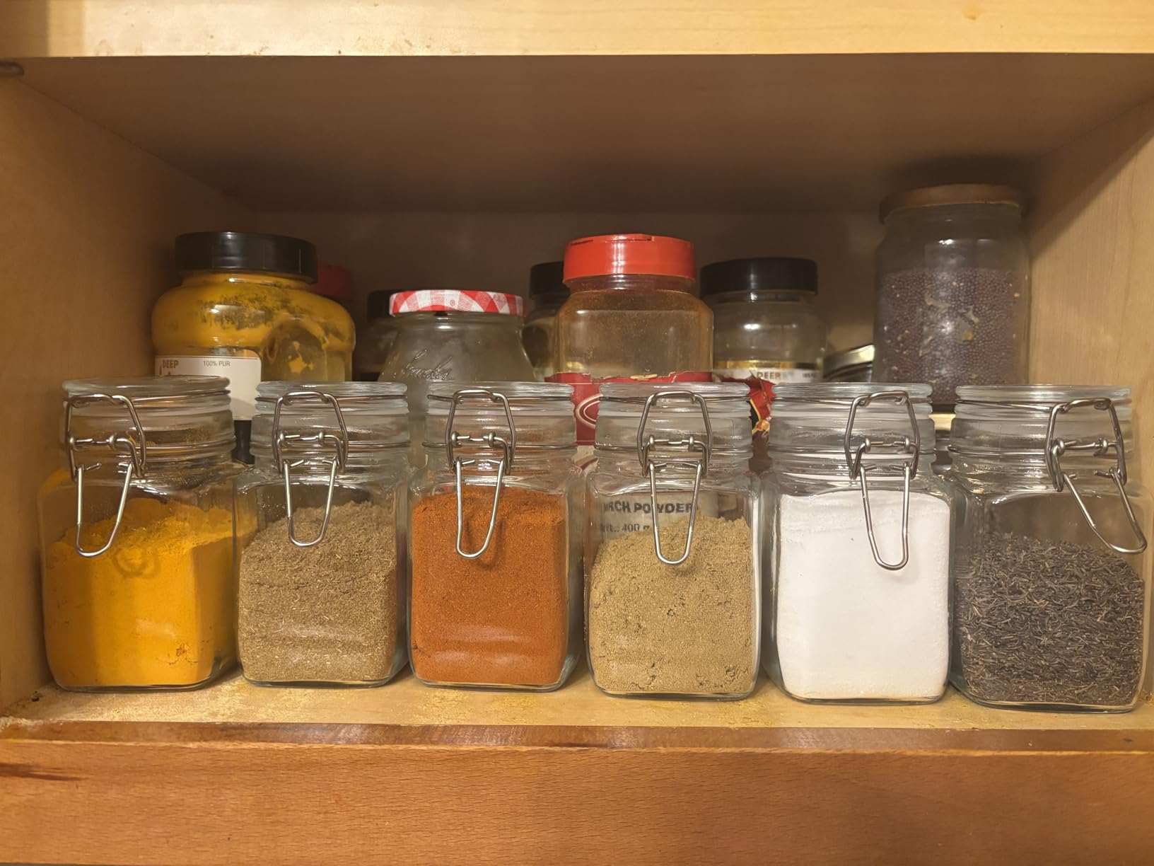 ComSaf Large Square Glass Jars with Airtight Lids 78 oz 3 Pack Wide Mouth | Flour sugar rice, Coffee storage, Pantry organization, Large capacity, Dry goods, Sourdough pickling customer photo 1